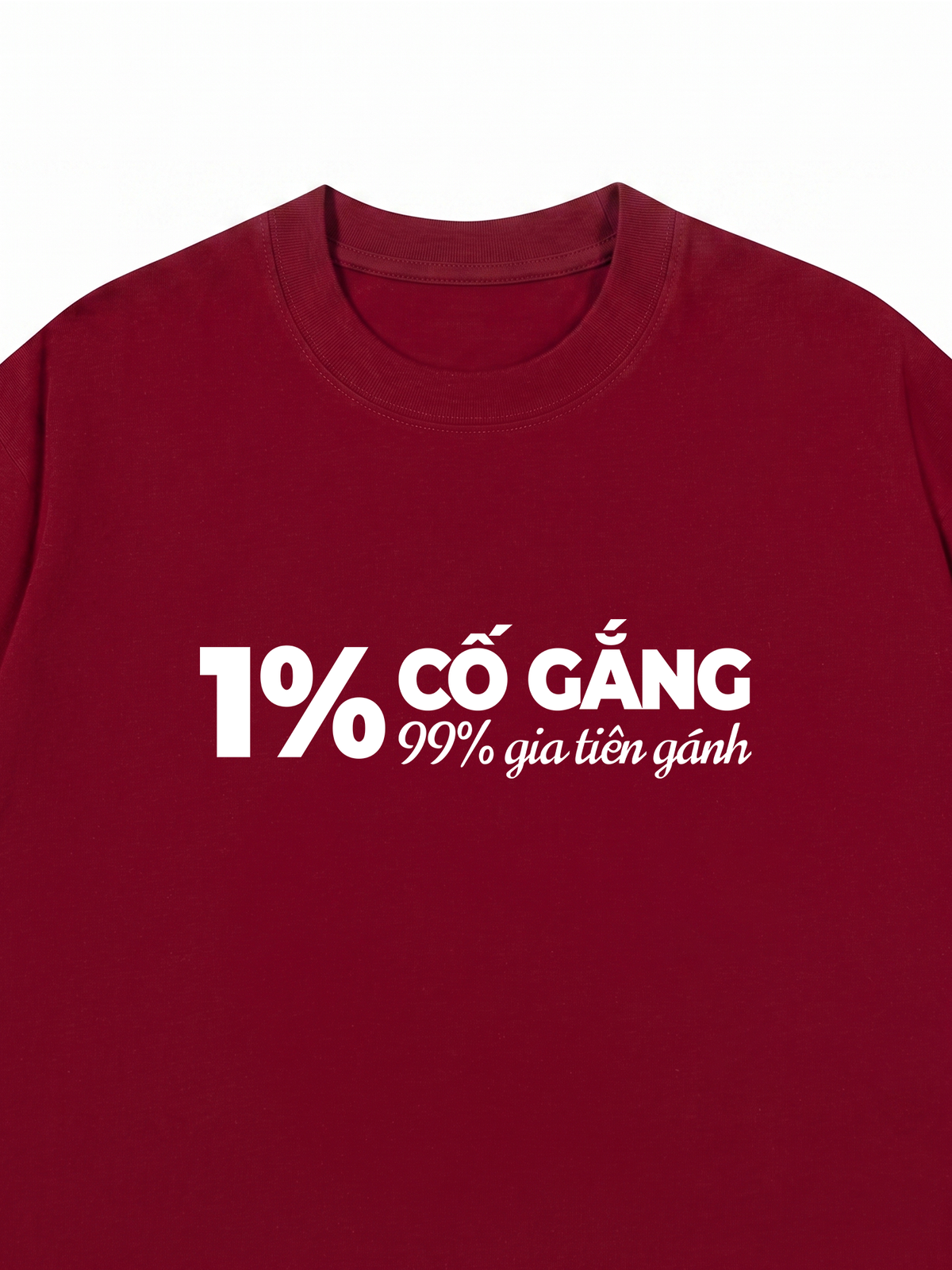 Áo Thun Relaxed Fit 1% Cố Gắng