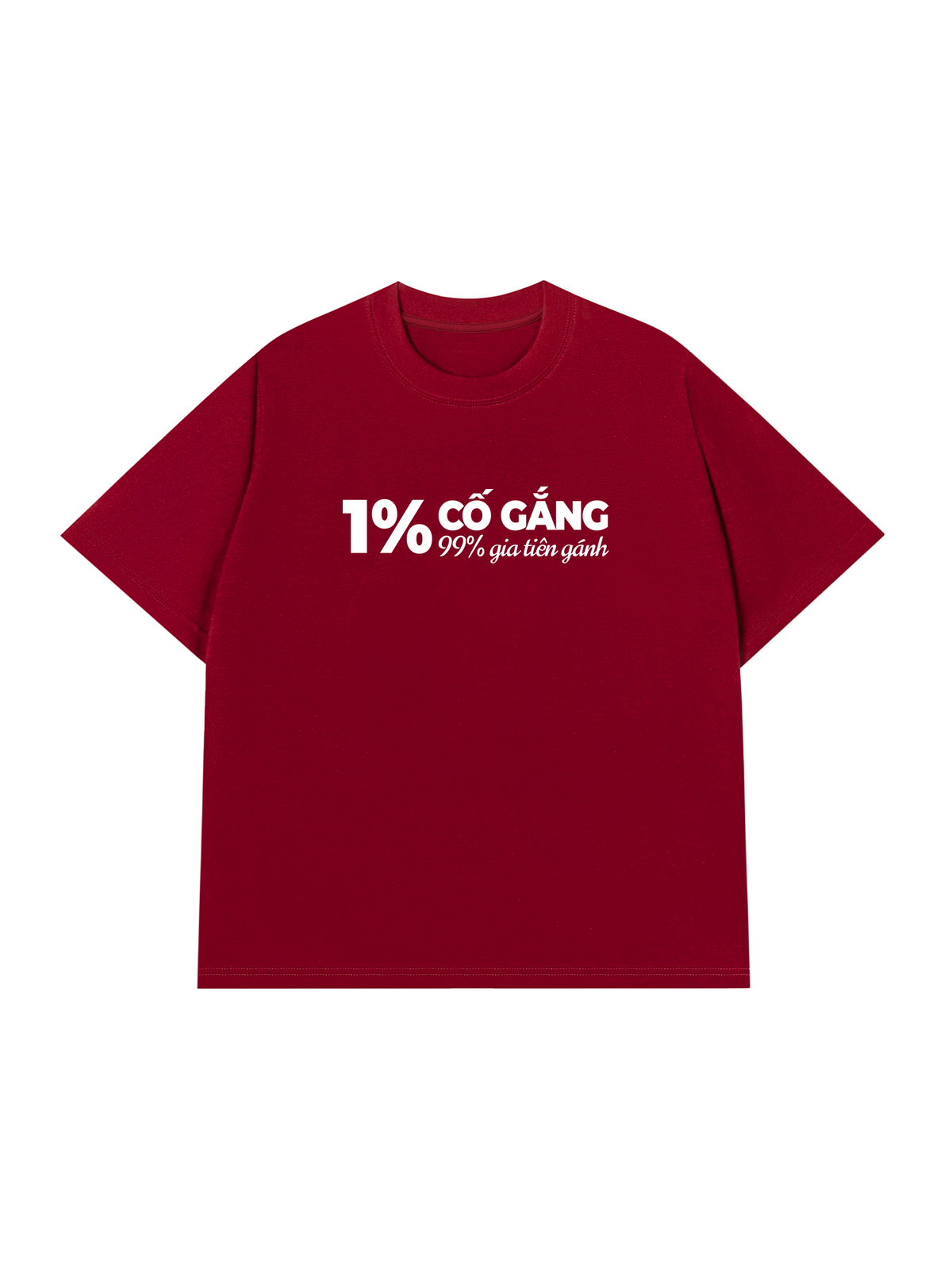 Áo Thun Relaxed Fit 1% Cố Gắng