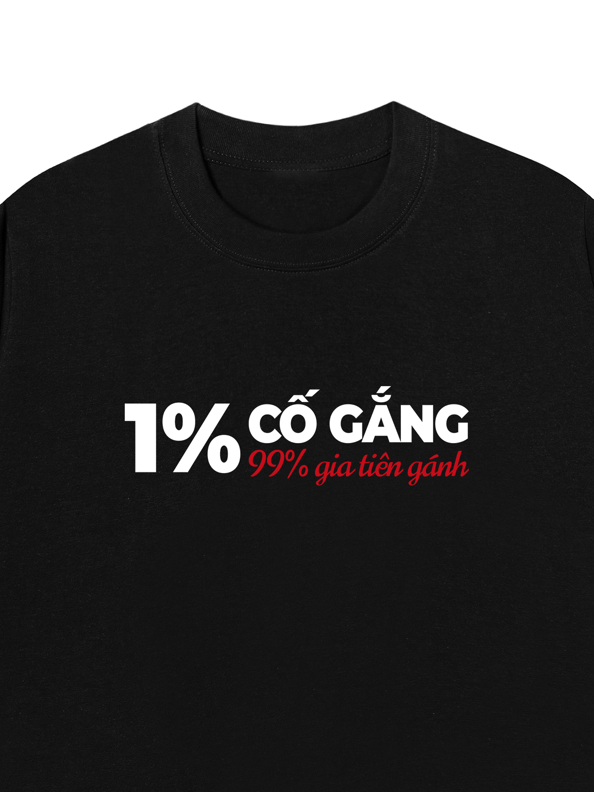 Áo Thun Relaxed Fit 1% Cố Gắng