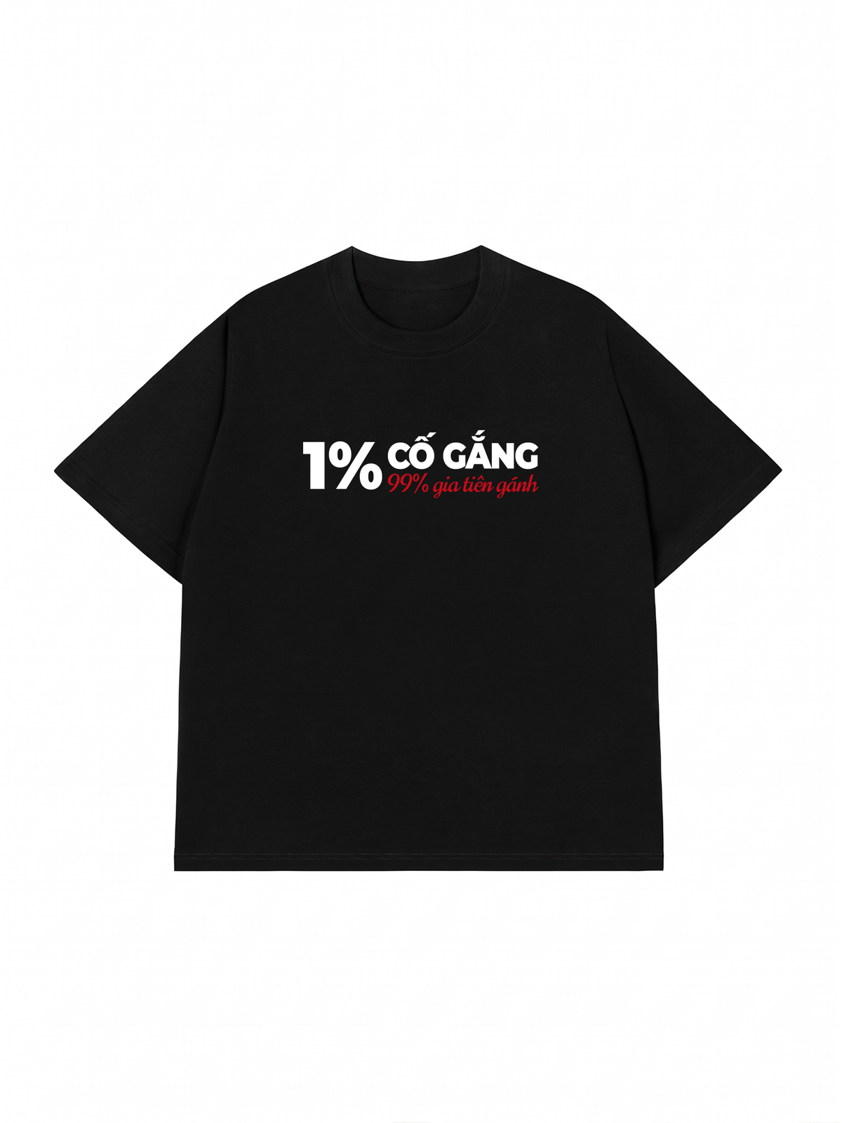Áo Thun Relaxed Fit 1% Cố Gắng
