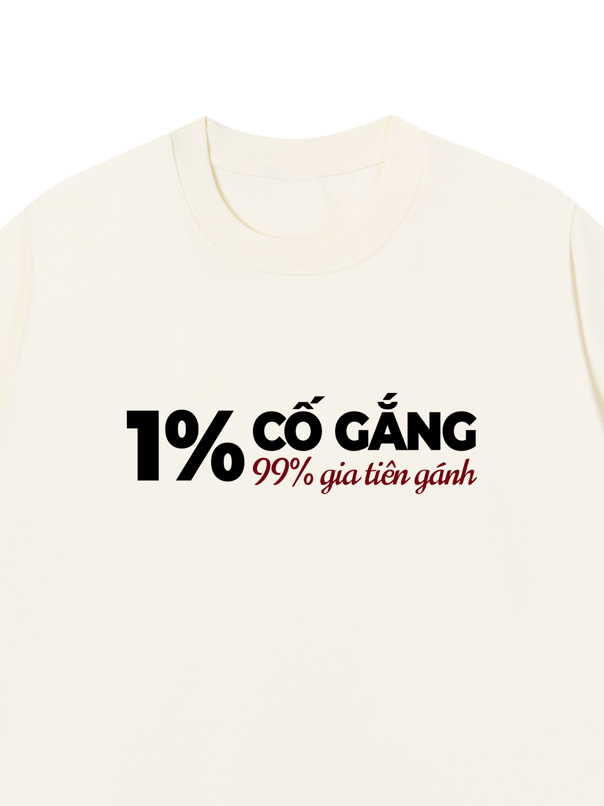 Áo Thun Relaxed Fit 1% Cố Gắng