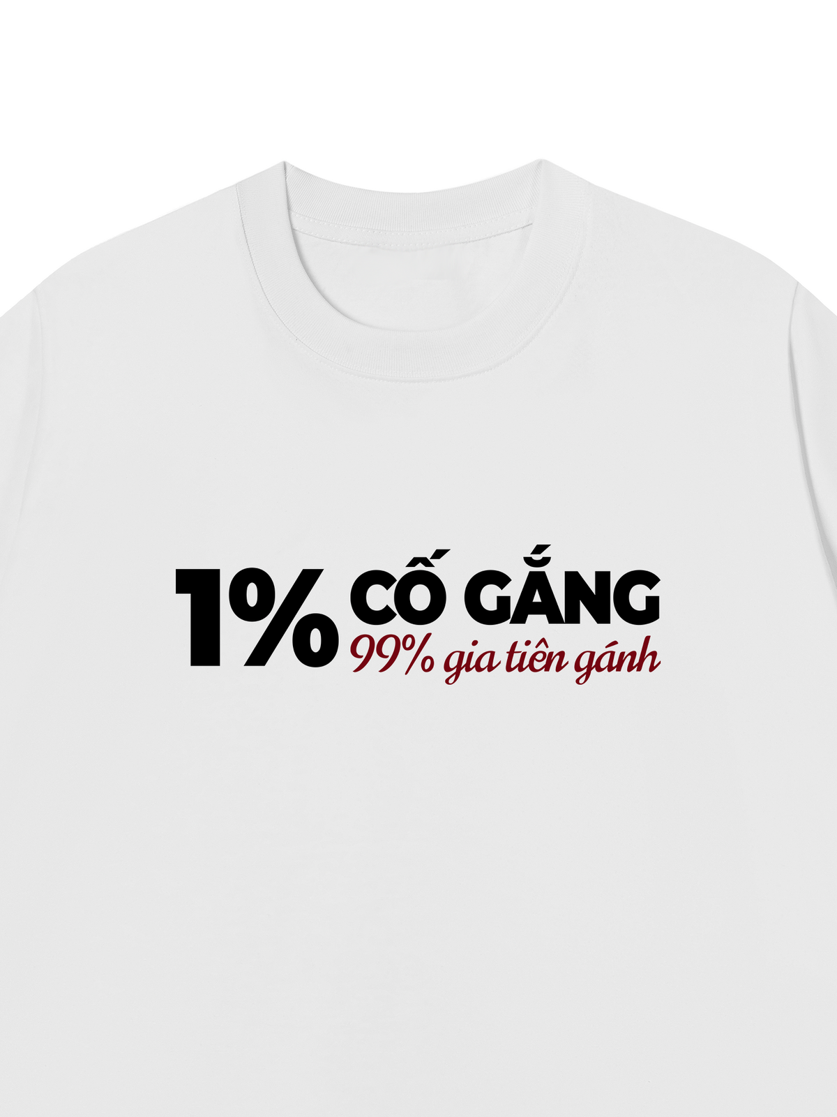 Áo Thun Relaxed Fit 1% Cố Gắng