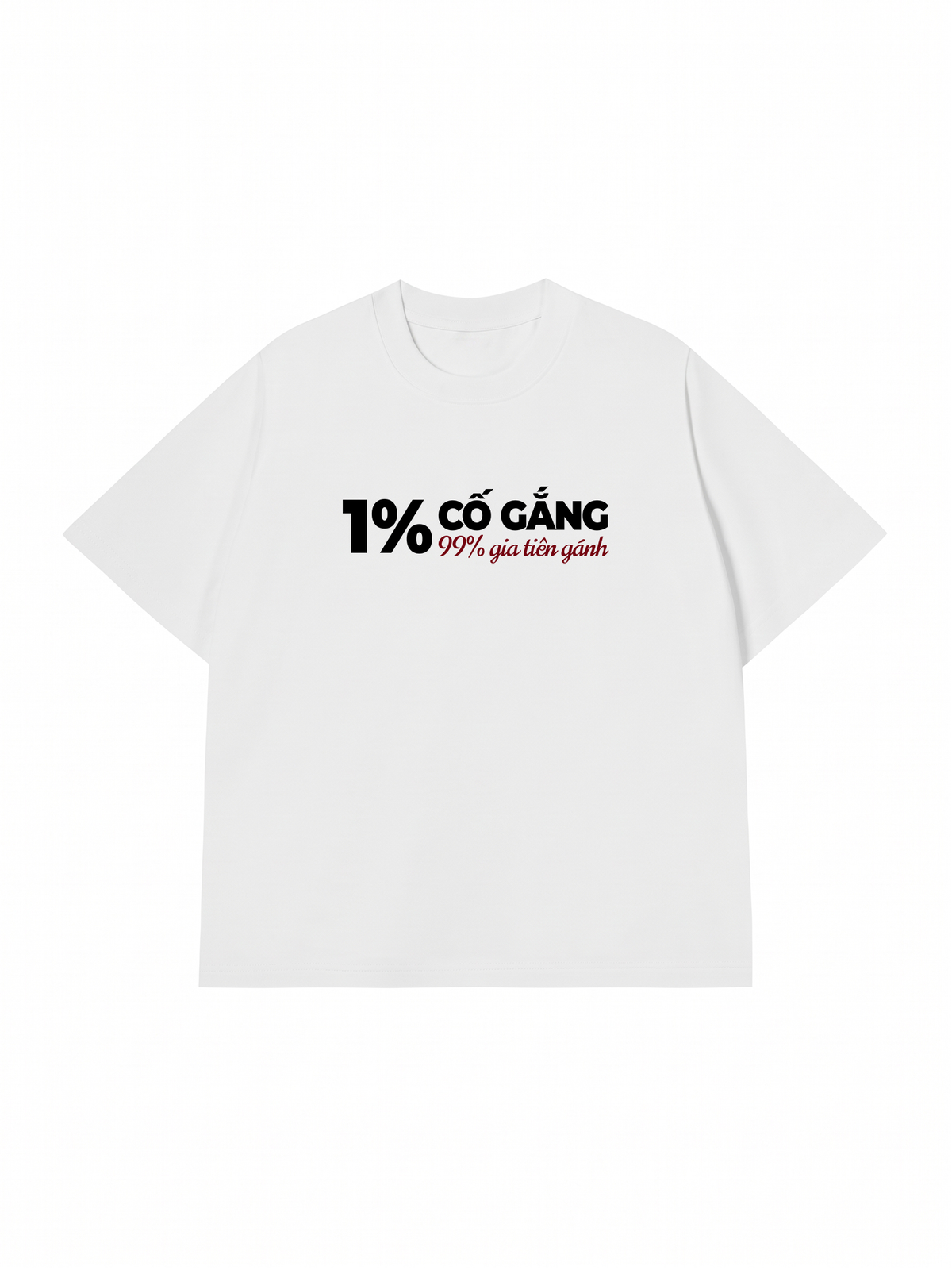 Áo Thun Relaxed Fit 1% Cố Gắng