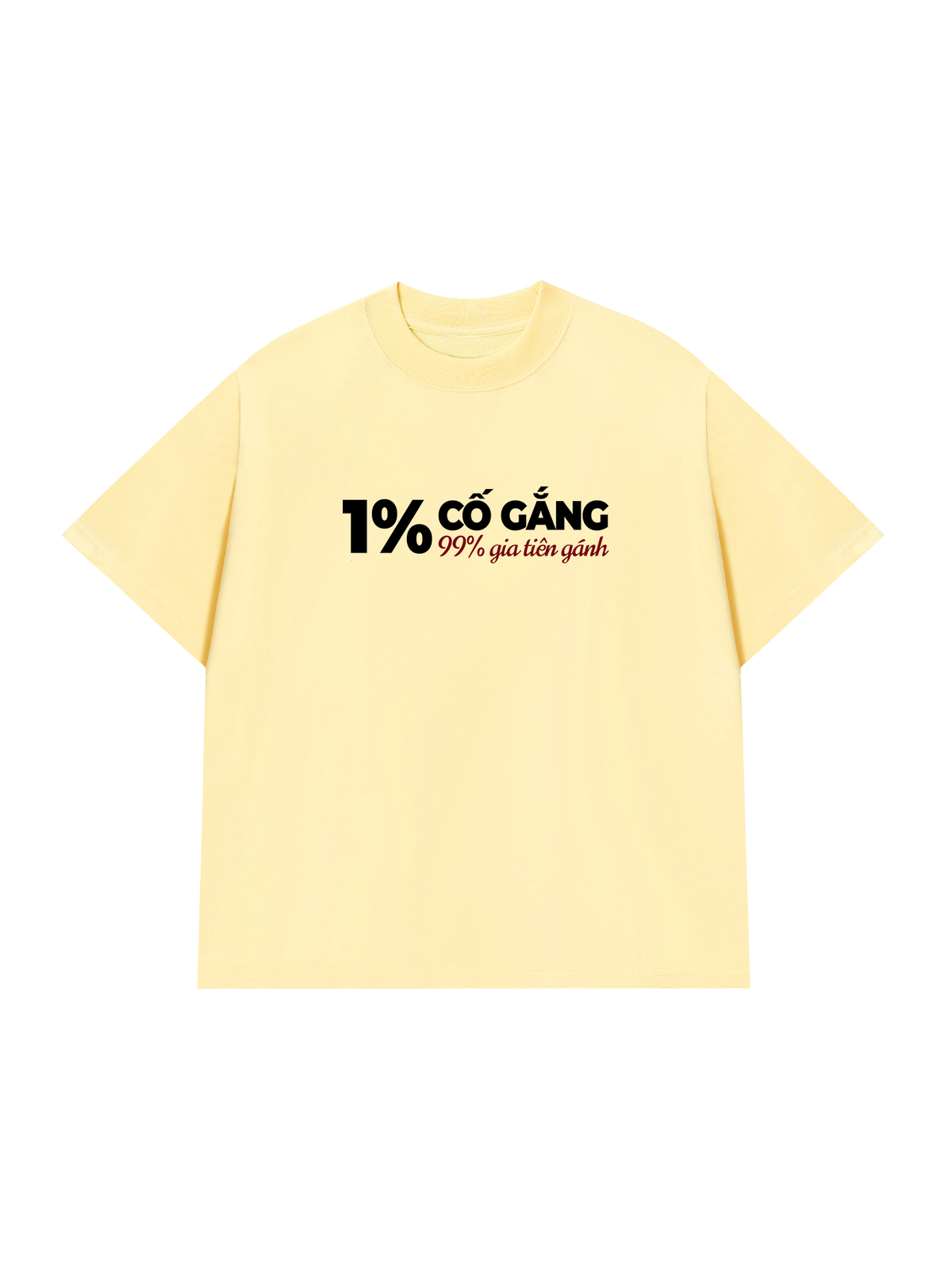 Áo Thun Relaxed Fit 1% Cố Gắng