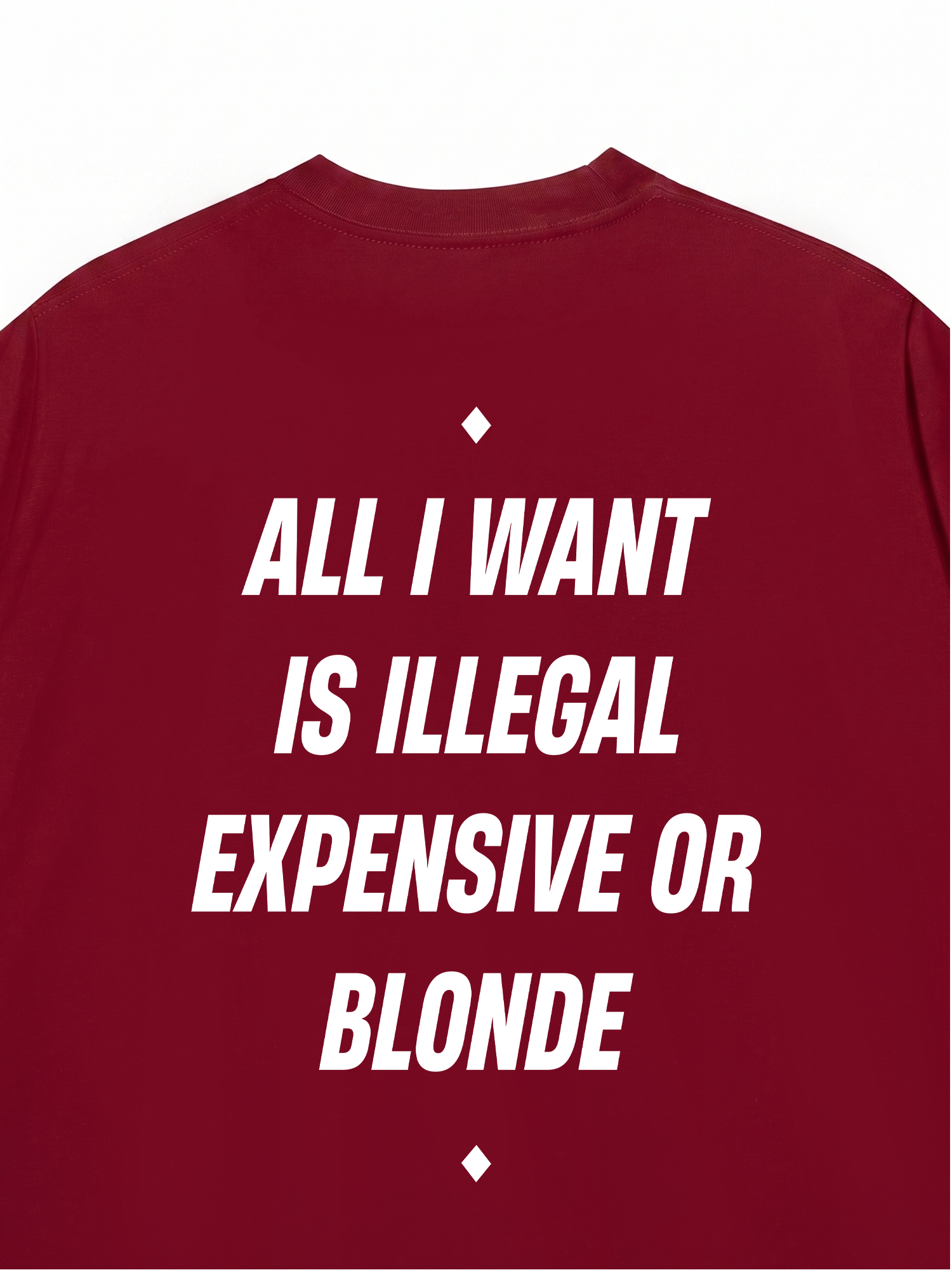 Áo Thun Relaxed Fit All I Want Is Illegal Expensive Or Blonde