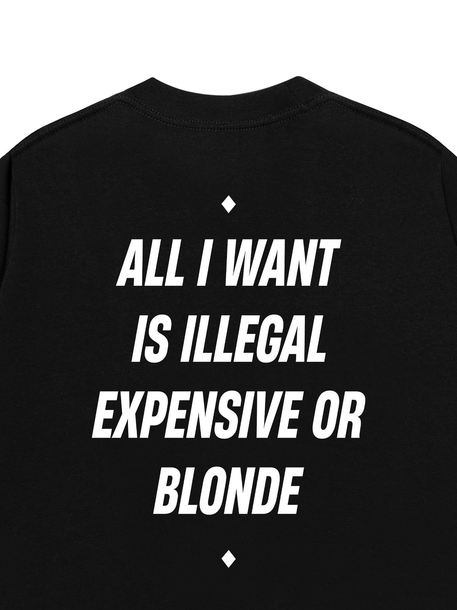 Áo Thun Relaxed Fit All I Want Is Illegal Expensive Or Blonde