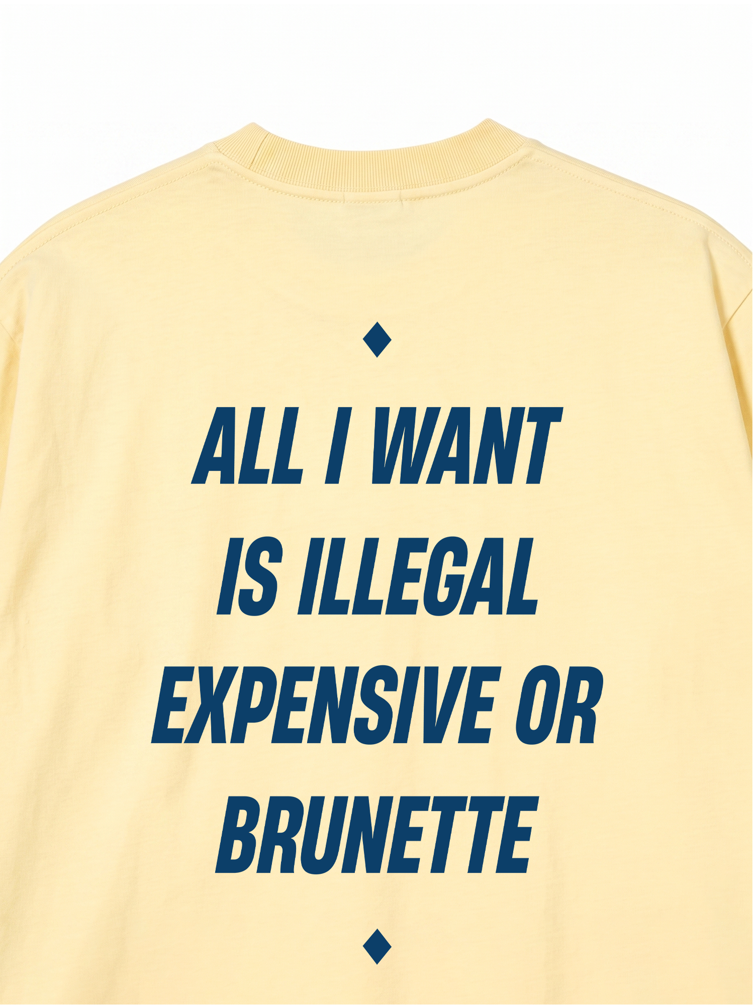 Áo Thun Relaxed Fit All I Want Is Illegal Expensive Or Brunette