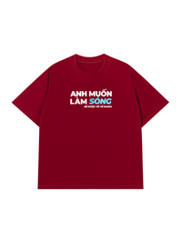 Áo Thun Relaxed Fit Anh Muốn làm Sóng
