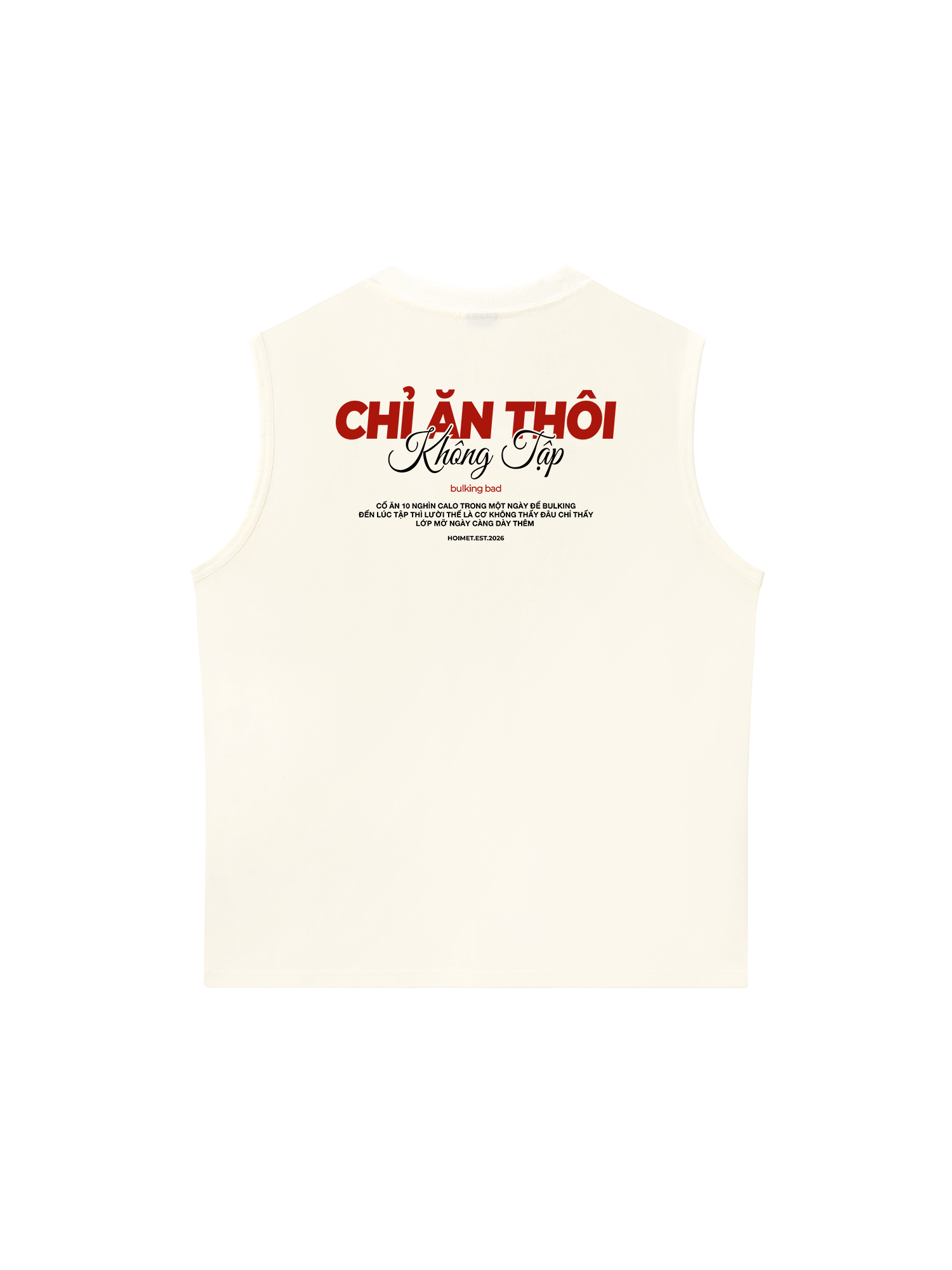 Áo Ba Lỗ Relaxed Fit Chỉ Ăn Không Tập
