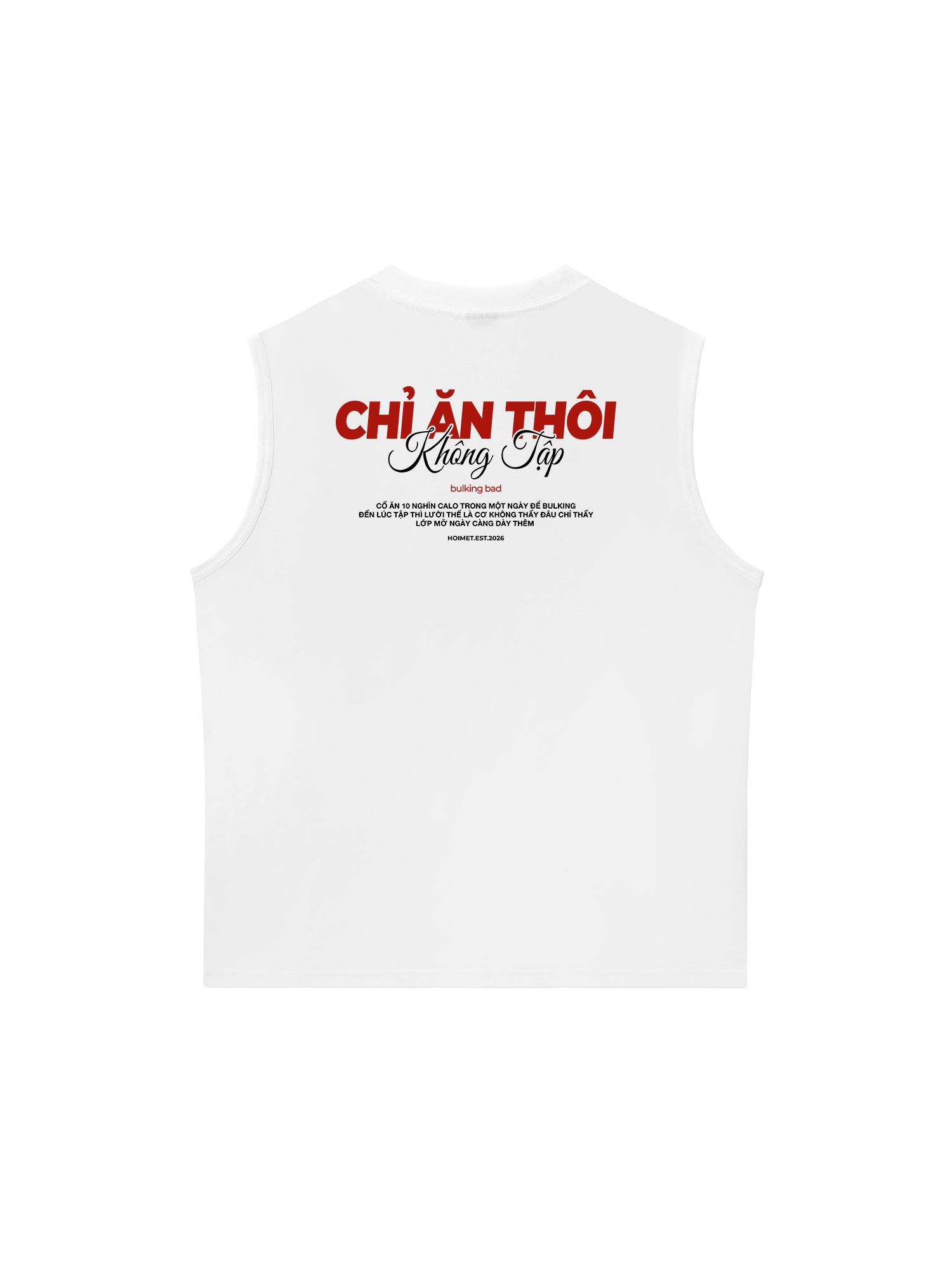 Áo Ba Lỗ Relaxed Fit Chỉ Ăn Không Tập
