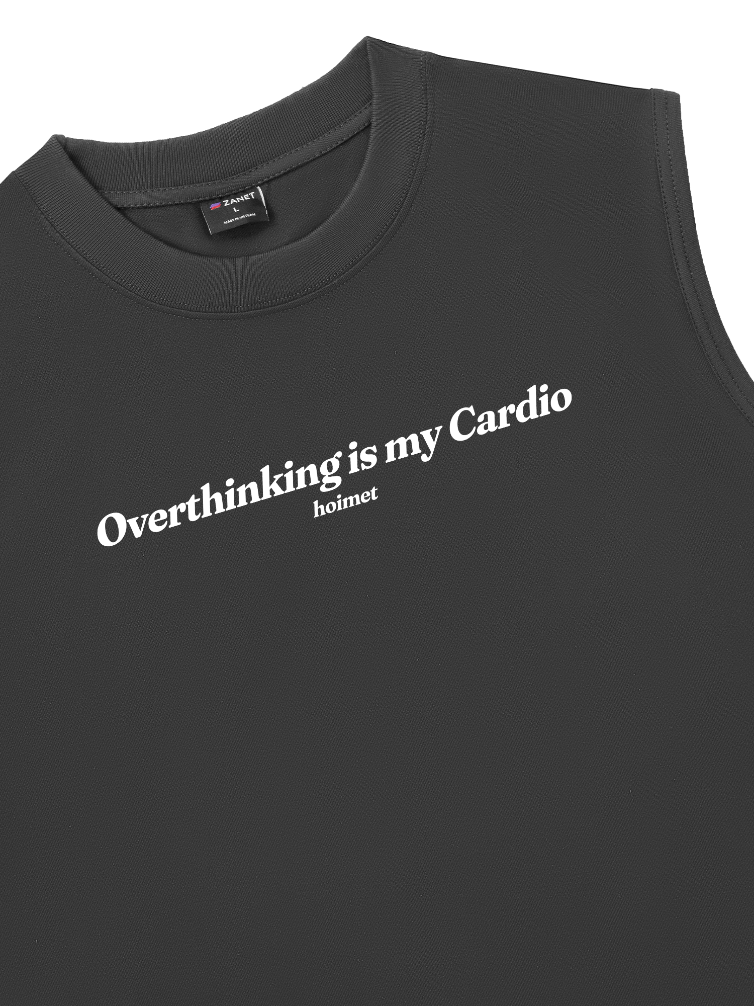 Áo Ba Lỗ Relaxed Fit Overthinking Is My Cardio