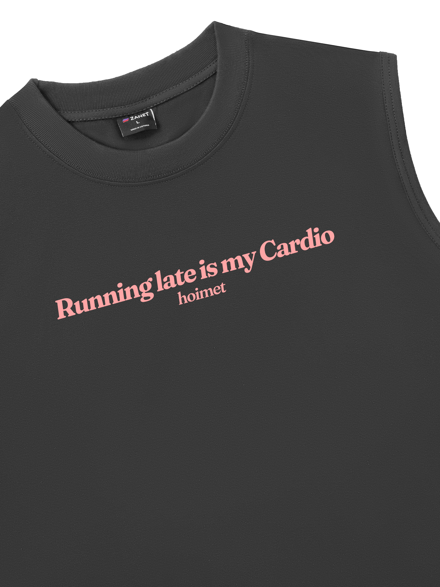 Áo Ba Lỗ Relaxed Fit Running Late Is My Cardio