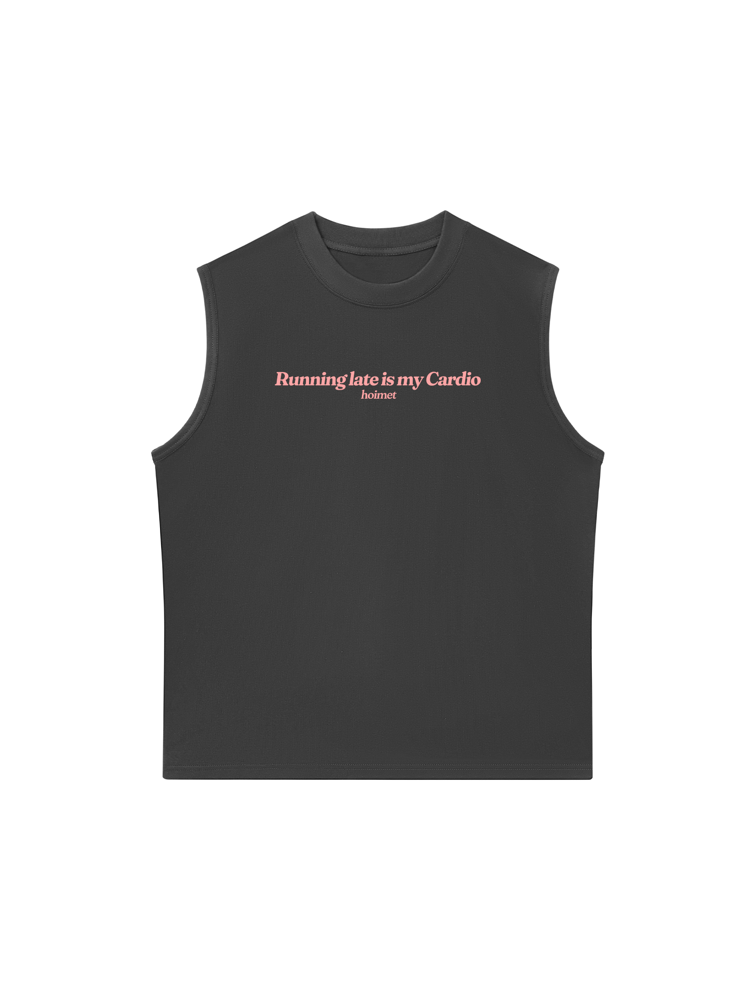 Áo Ba Lỗ Relaxed Fit Running Late Is My Cardio