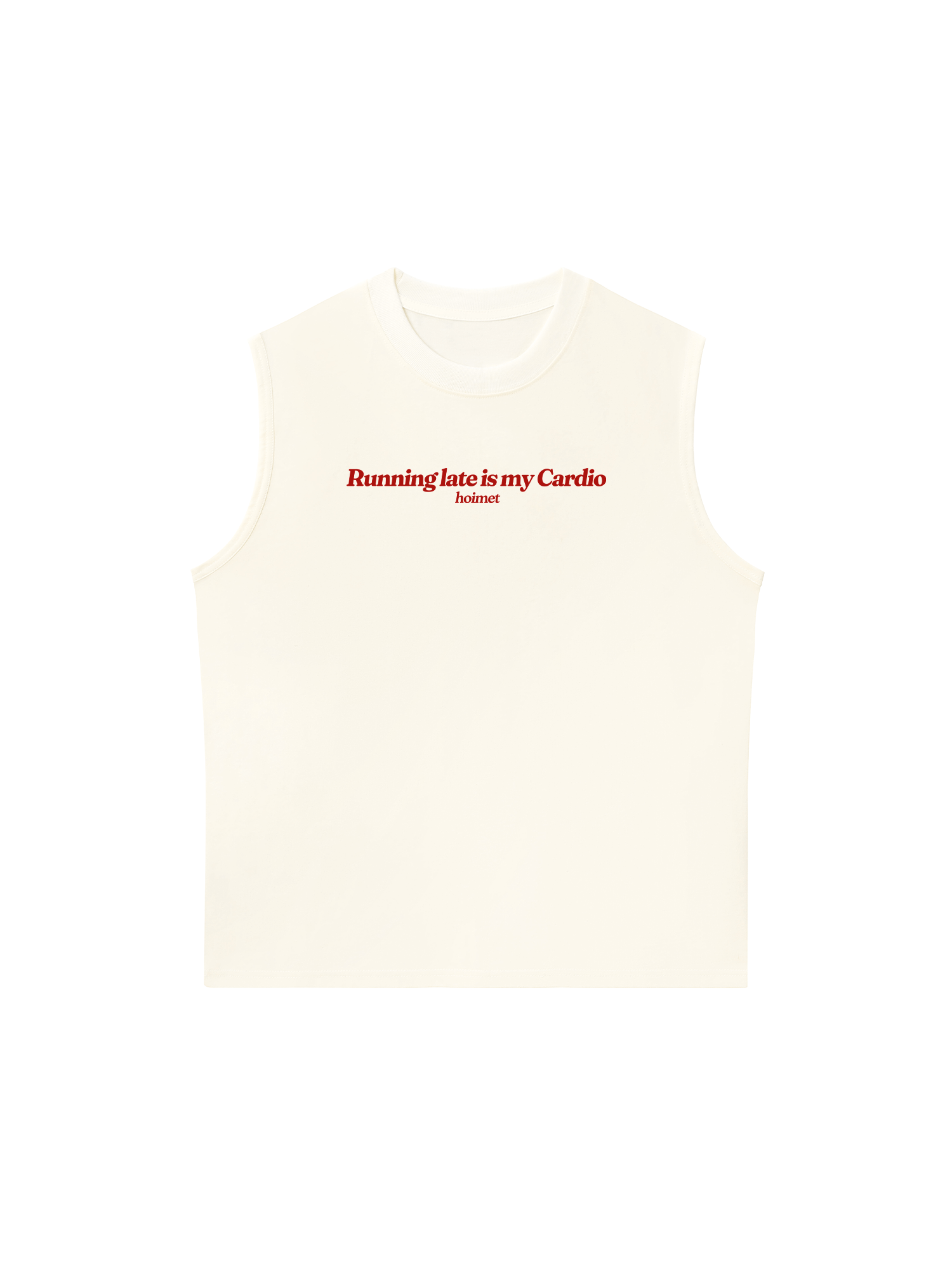 Áo Ba Lỗ Relaxed Fit Running Late Is My Cardio