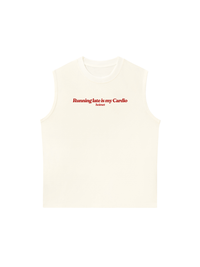 Áo Ba Lỗ Relaxed Fit Running Late Is My Cardio