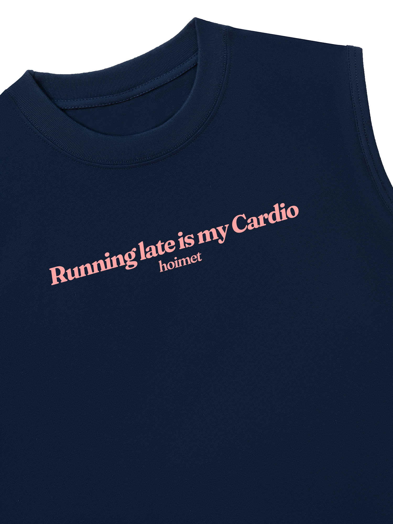 Áo Ba Lỗ Relaxed Fit Running Late Is My Cardio