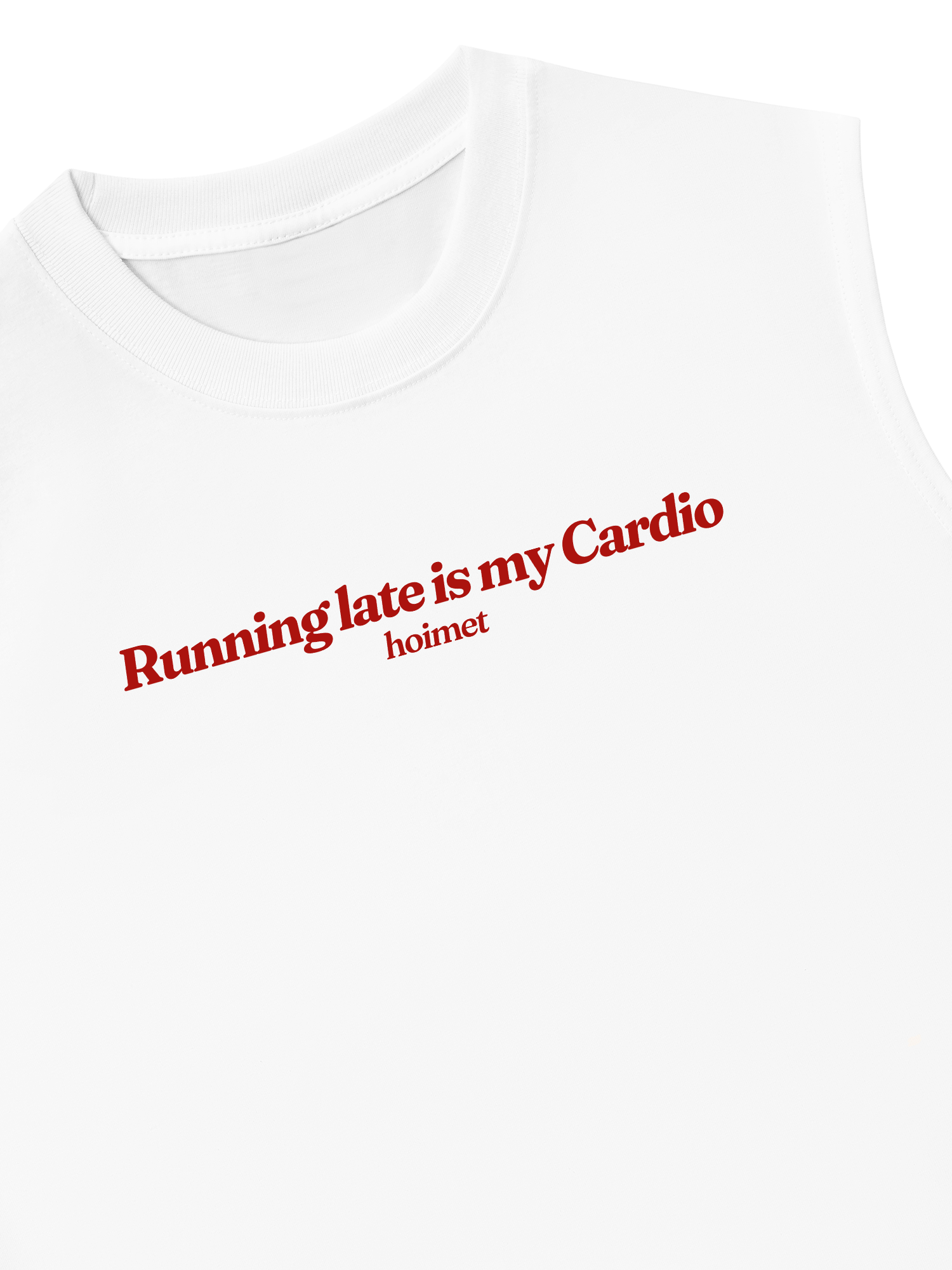 Áo Ba Lỗ Relaxed Fit Running Late Is My Cardio
