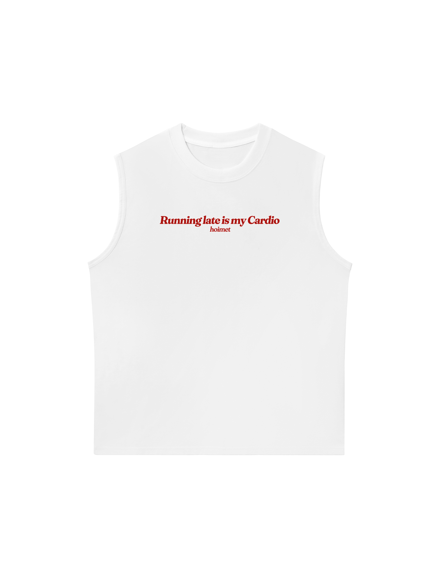 Áo Ba Lỗ Relaxed Fit Running Late Is My Cardio