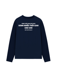 Áo Dài Tay Dành Thời Gian Cho Chó