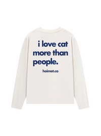 Áo Dài Tay I Love Cat