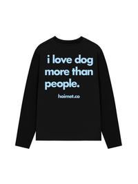 Áo Dài Tay I Love Dog