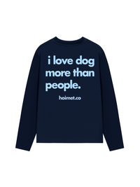 Áo Dài Tay I Love Dog