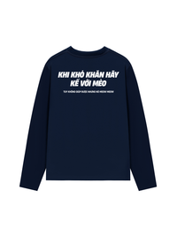 Áo Dài Tay Khó Khăn Hãy Kể Với Mèo