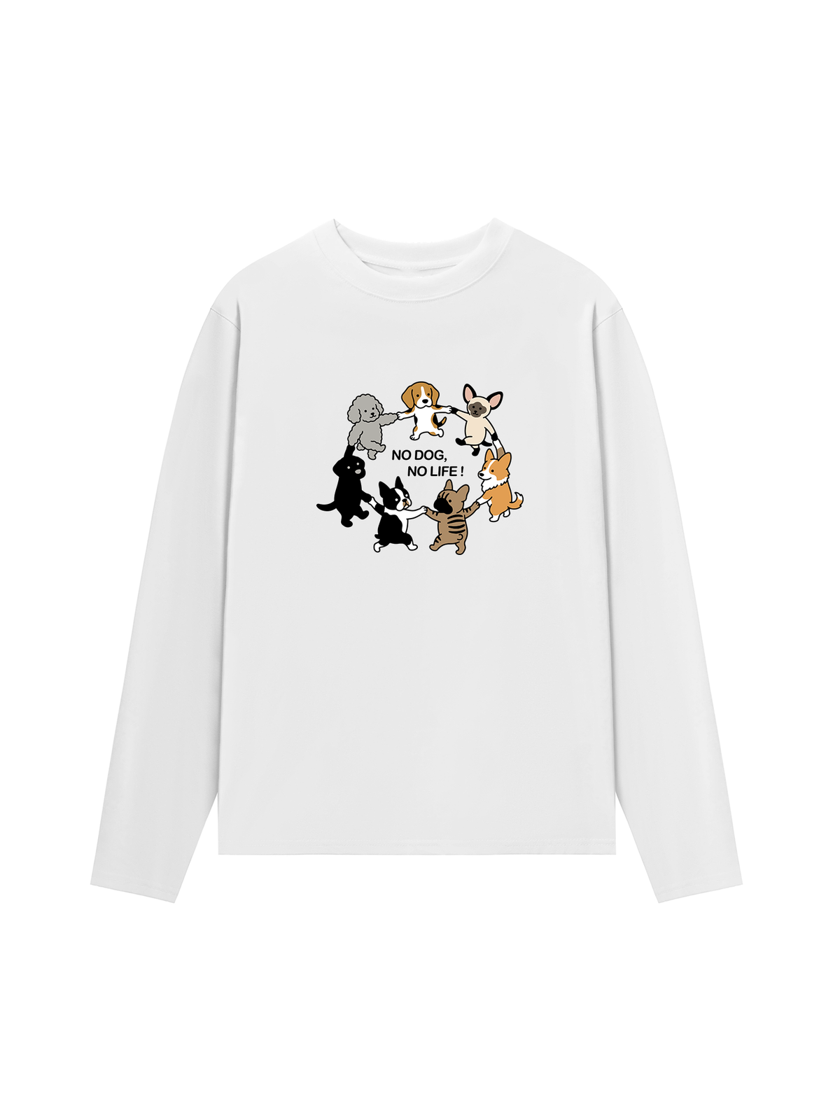 Áo Dài Tay No Dog No Life