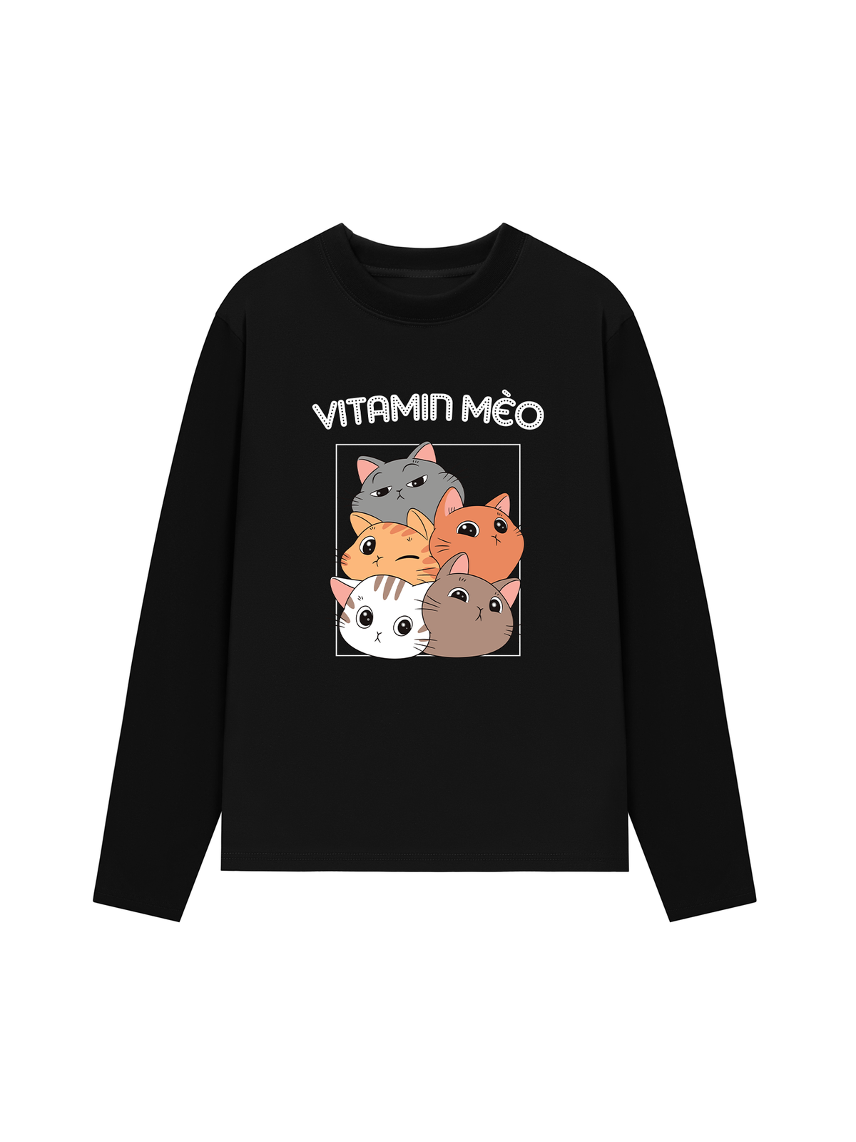 Áo Dài Tay Vitamin Mèo
