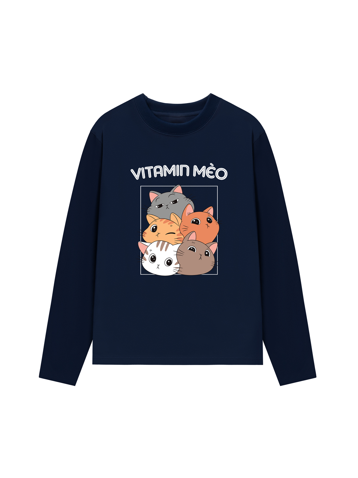 Áo Dài Tay Vitamin Mèo