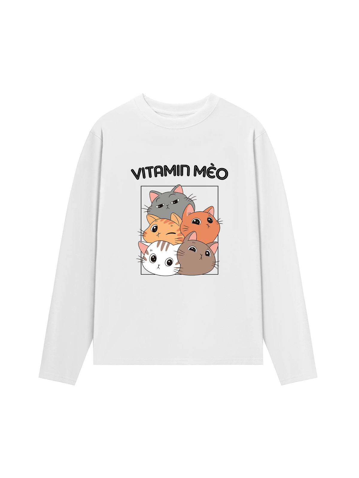 Áo Dài Tay Vitamin Mèo