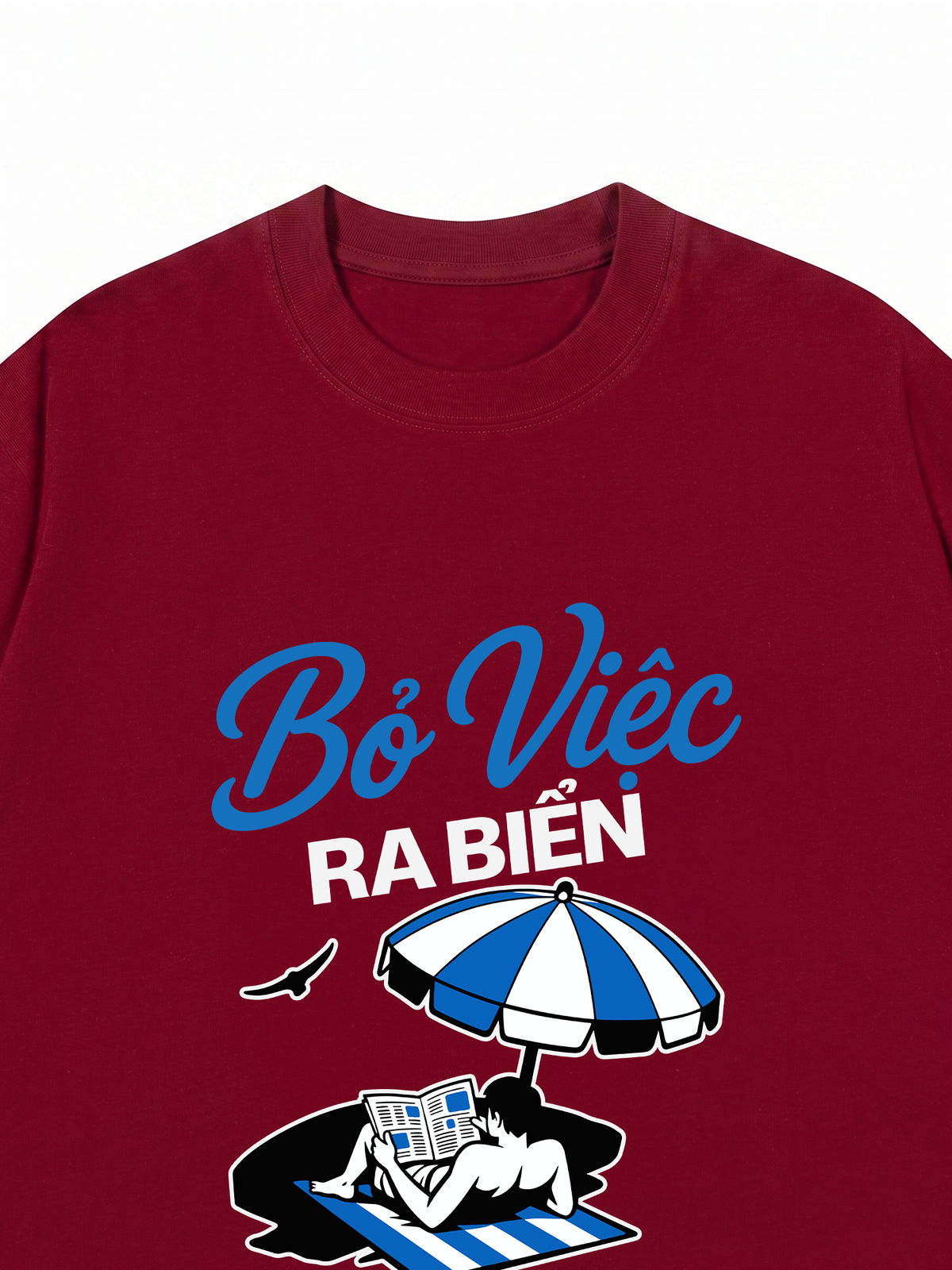 Áo Thun Relaxed Fit Bỏ Việc Ra Biển