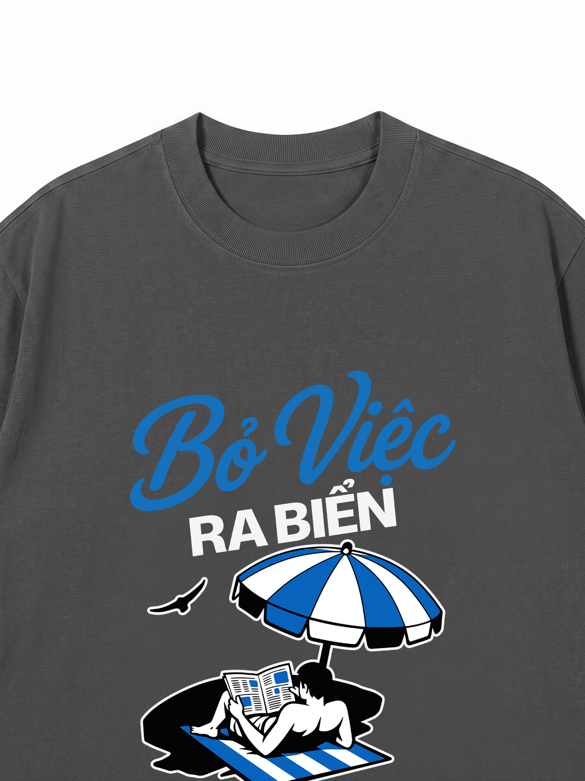 Áo Thun Relaxed Fit Bỏ Việc Ra Biển