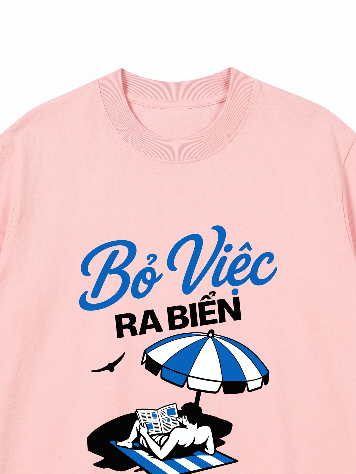 Áo Thun Relaxed Fit Bỏ Việc Ra Biển