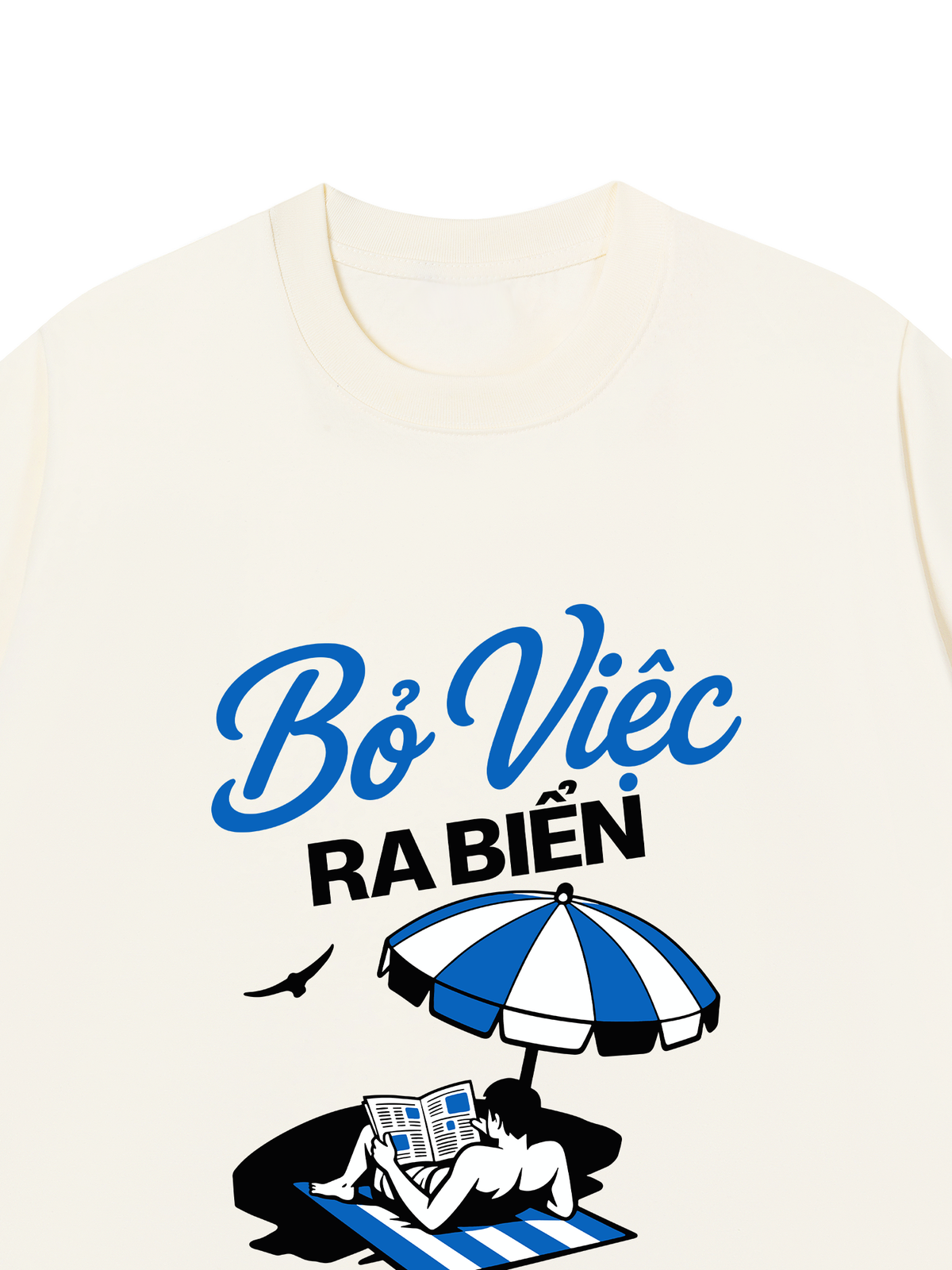 Áo Thun Relaxed Fit Bỏ Việc Ra Biển