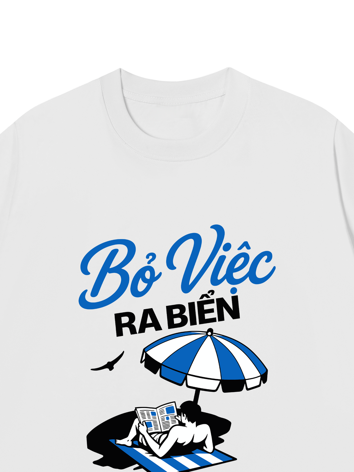 Áo Thun Relaxed Fit Bỏ Việc Ra Biển