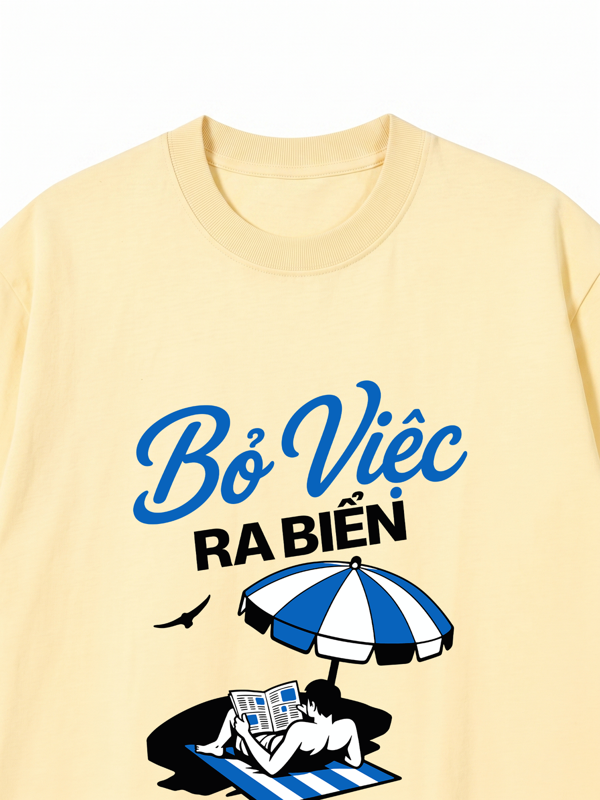 Áo Thun Relaxed Fit Bỏ Việc Ra Biển