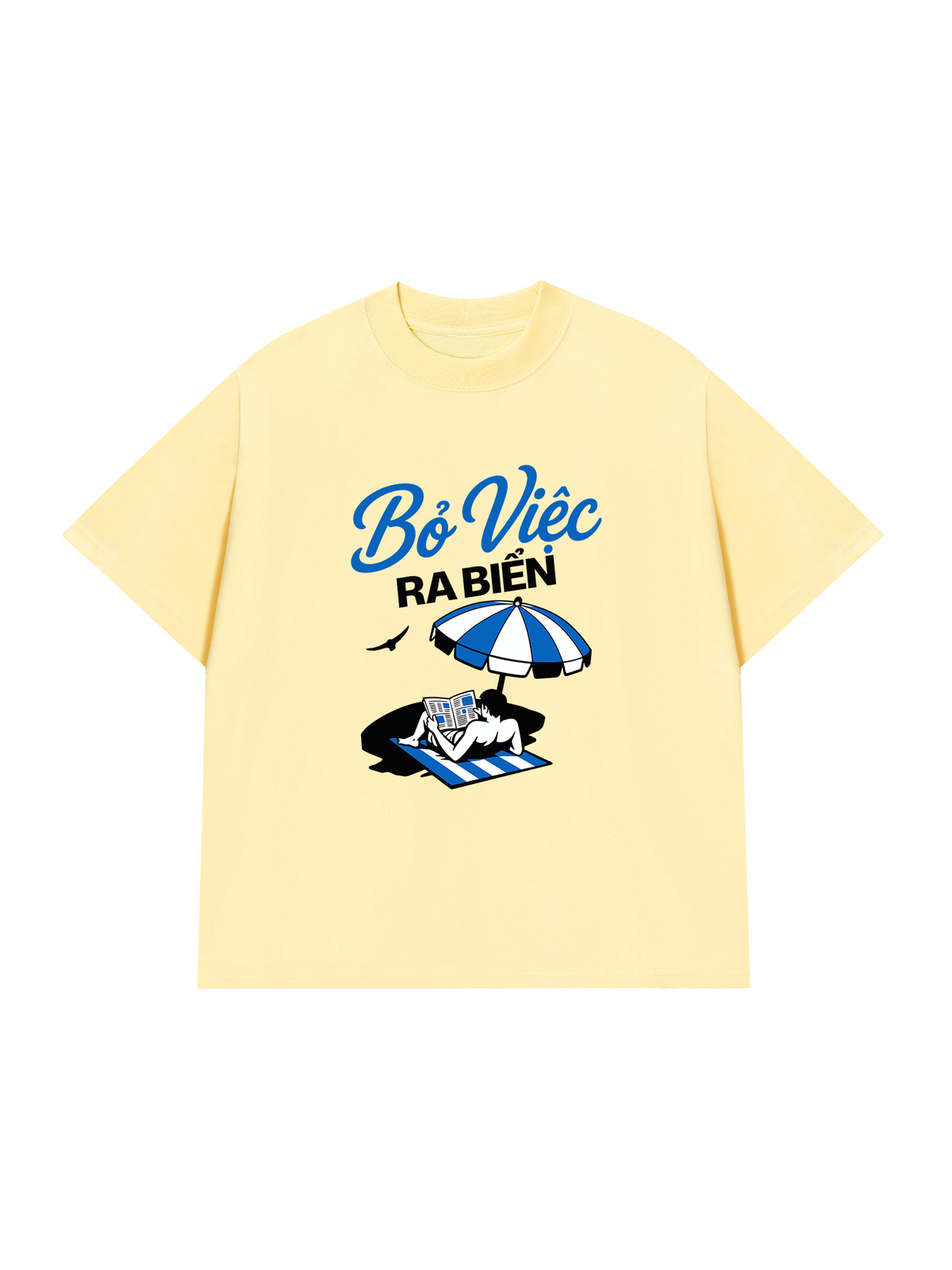 Áo Thun Relaxed Fit Bỏ Việc Ra Biển
