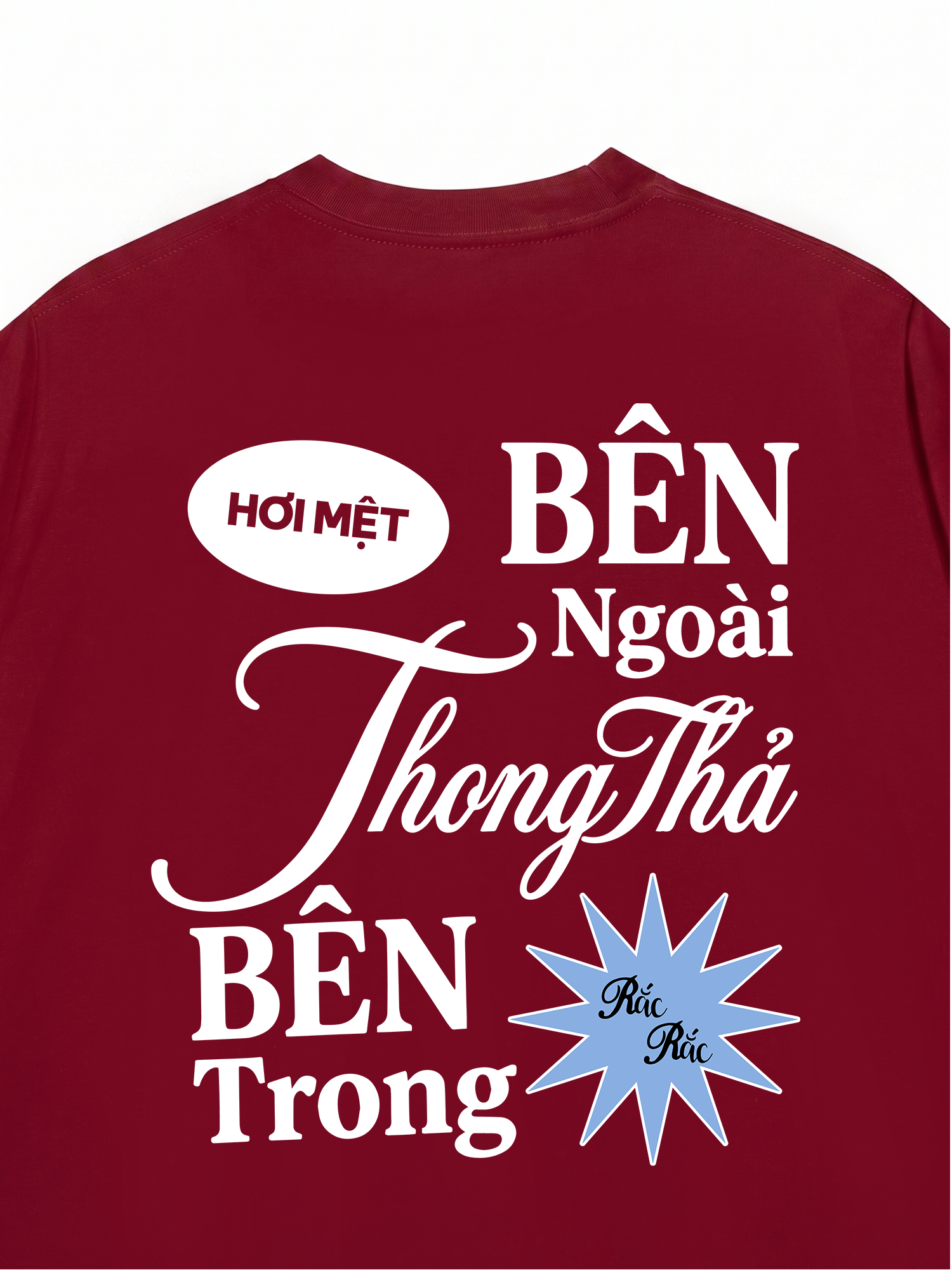 Áo Thun Relaxed Fit Bên Trong Rắc Rắc
