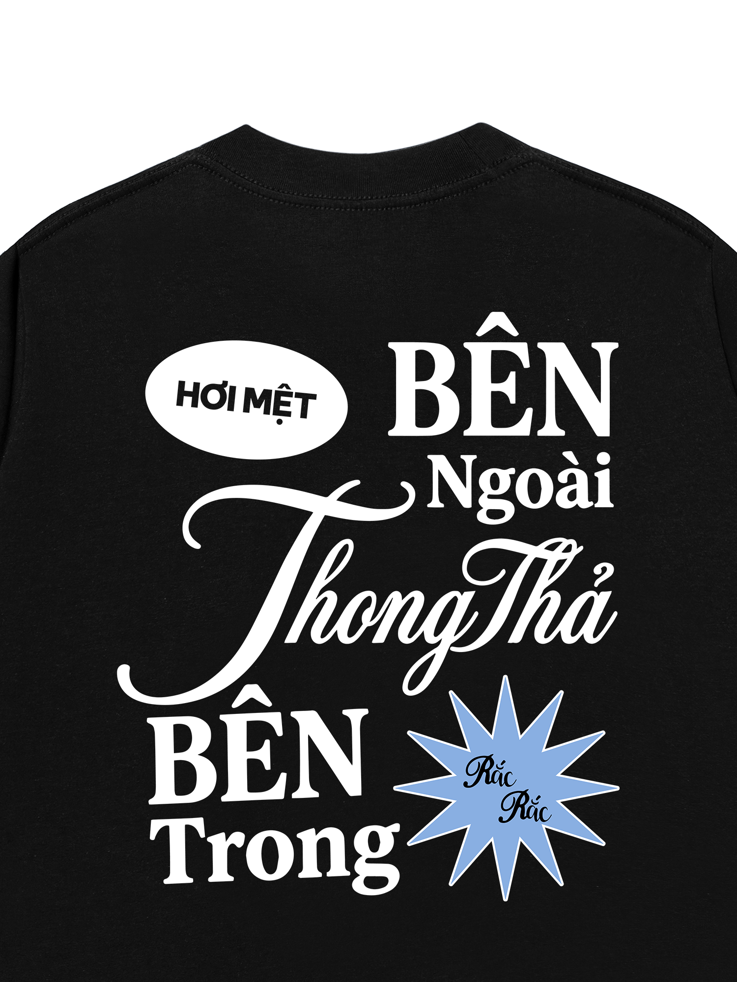 Áo Thun Relaxed Fit Bên Trong Rắc Rắc