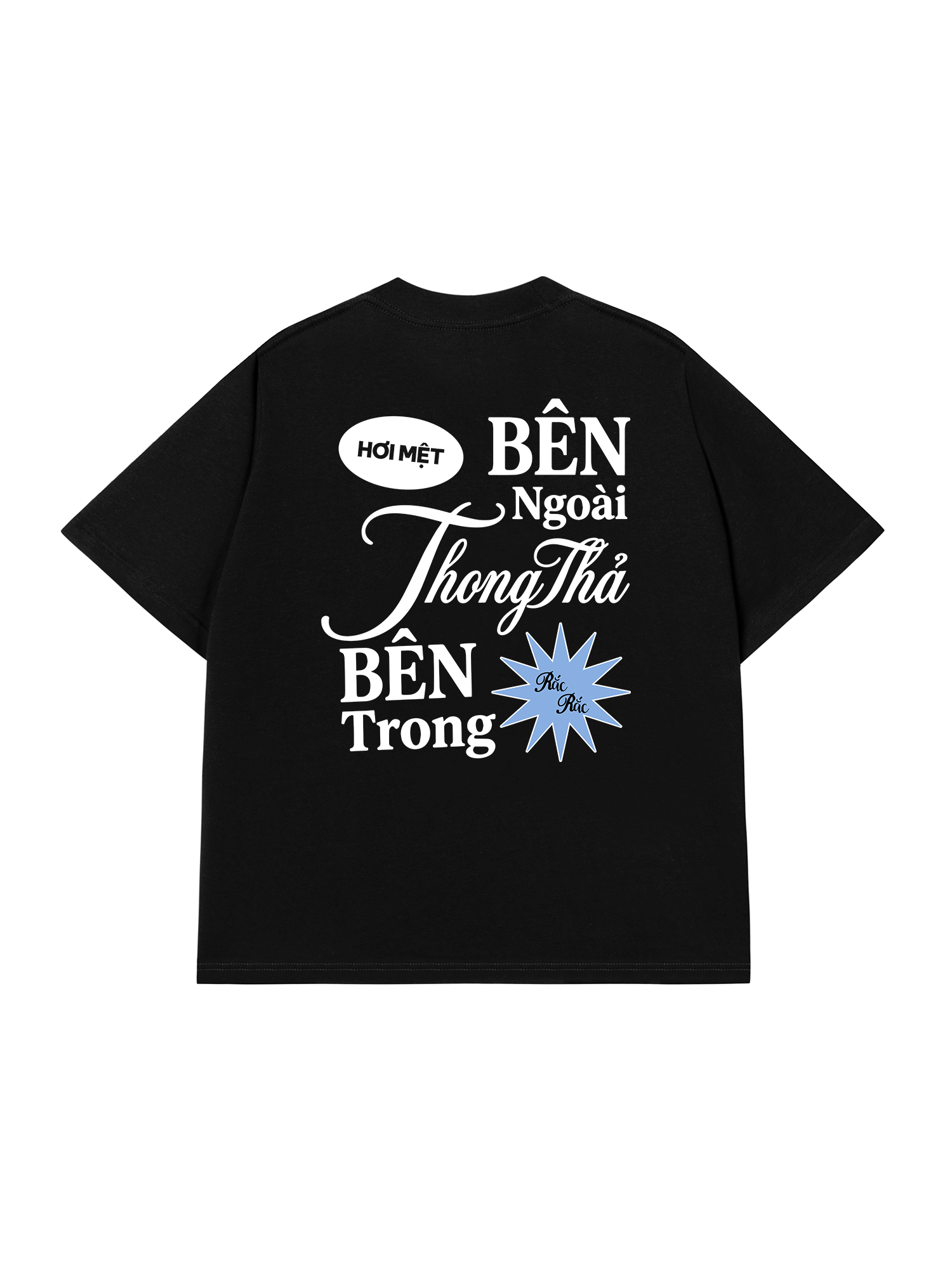 Áo Thun Relaxed Fit Bên Trong Rắc Rắc