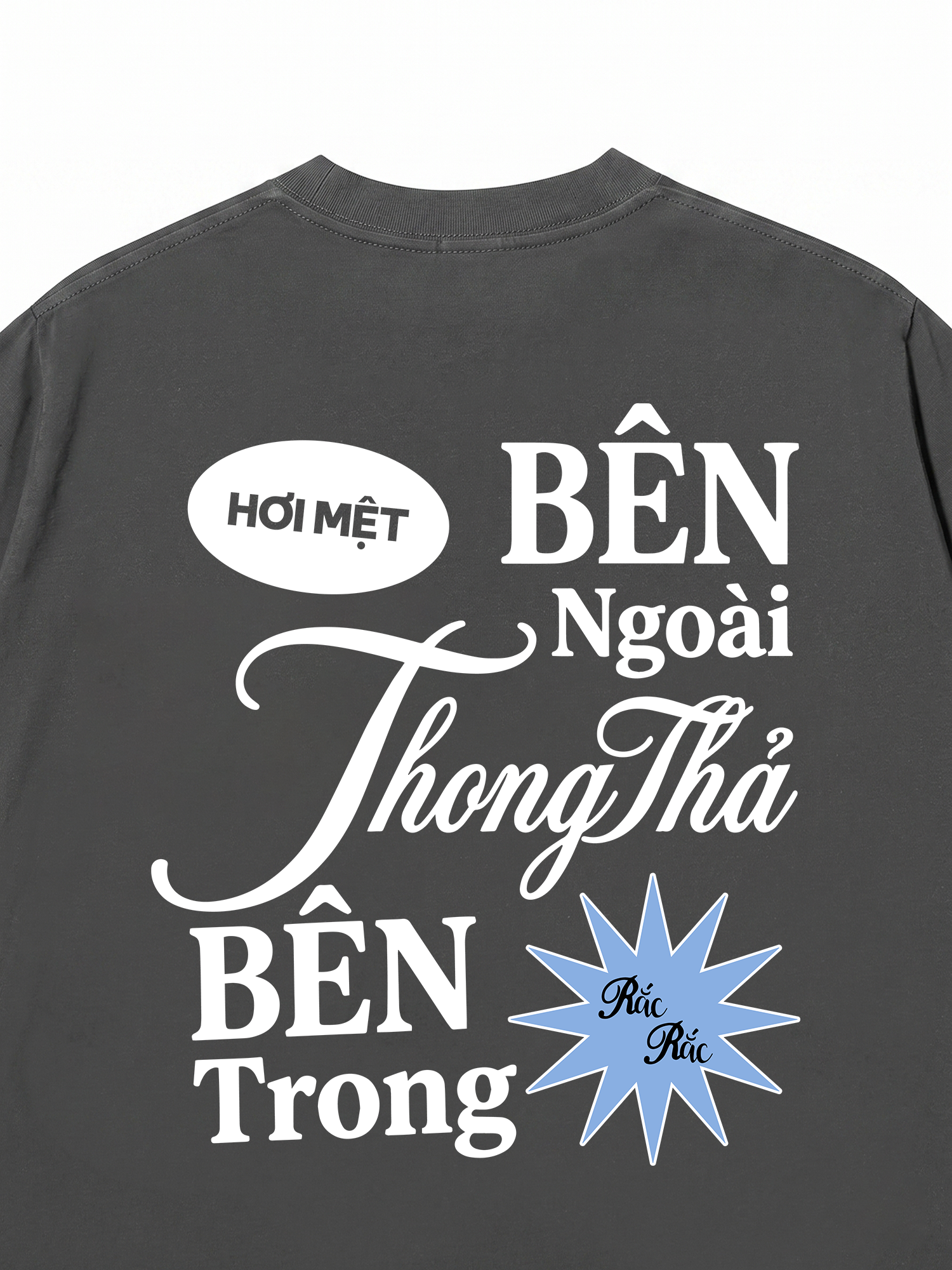 Áo Thun Relaxed Fit Bên Trong Rắc Rắc