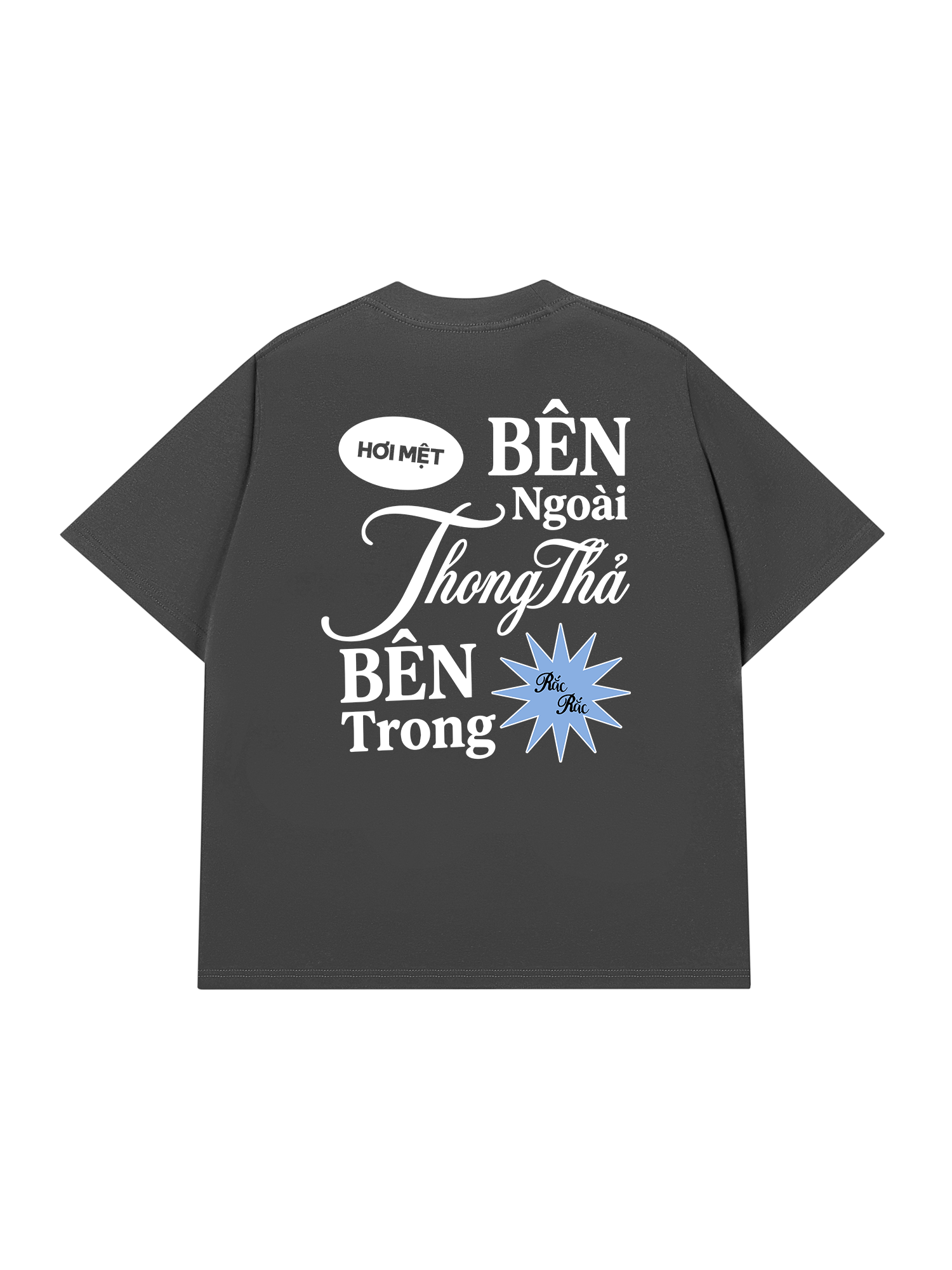 Áo Thun Relaxed Fit Bên Trong Rắc Rắc