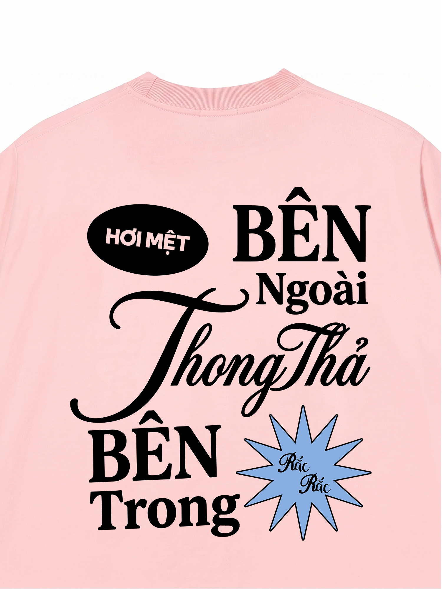 Áo Thun Relaxed Fit Bên Trong Rắc Rắc
