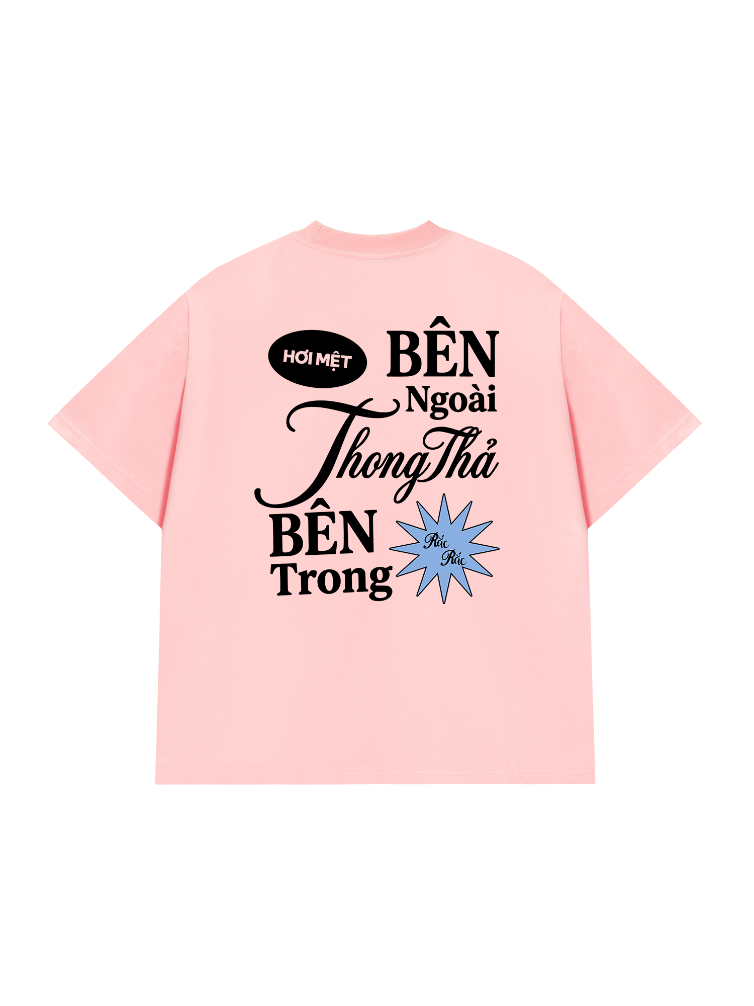 Áo Thun Relaxed Fit Bên Trong Rắc Rắc