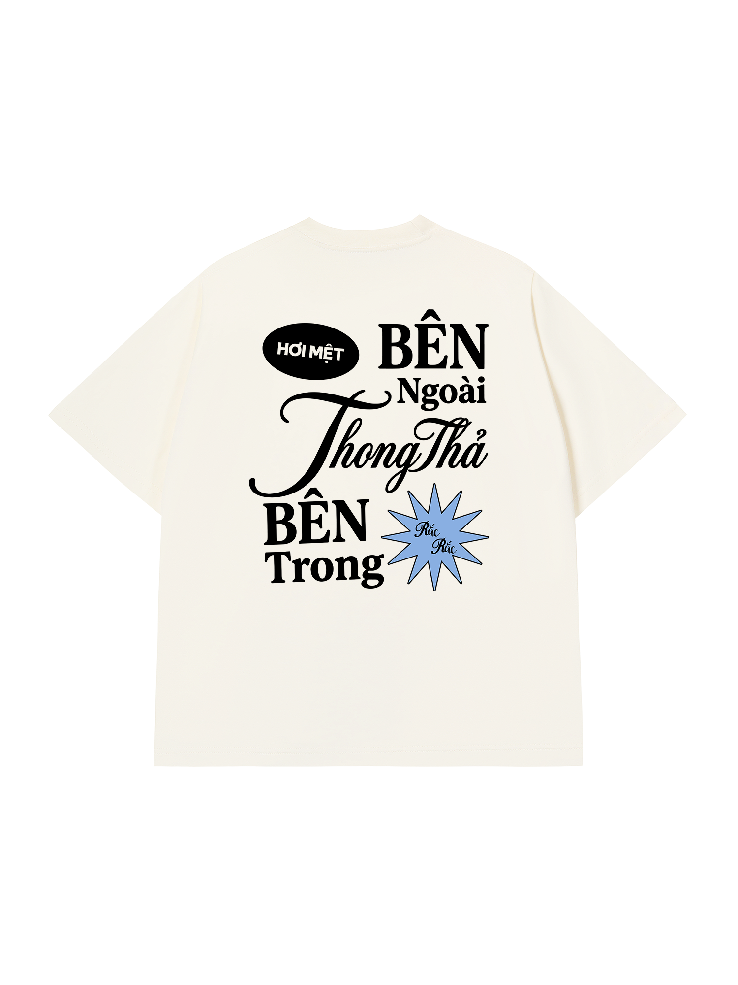 Áo Thun Relaxed Fit Bên Trong Rắc Rắc