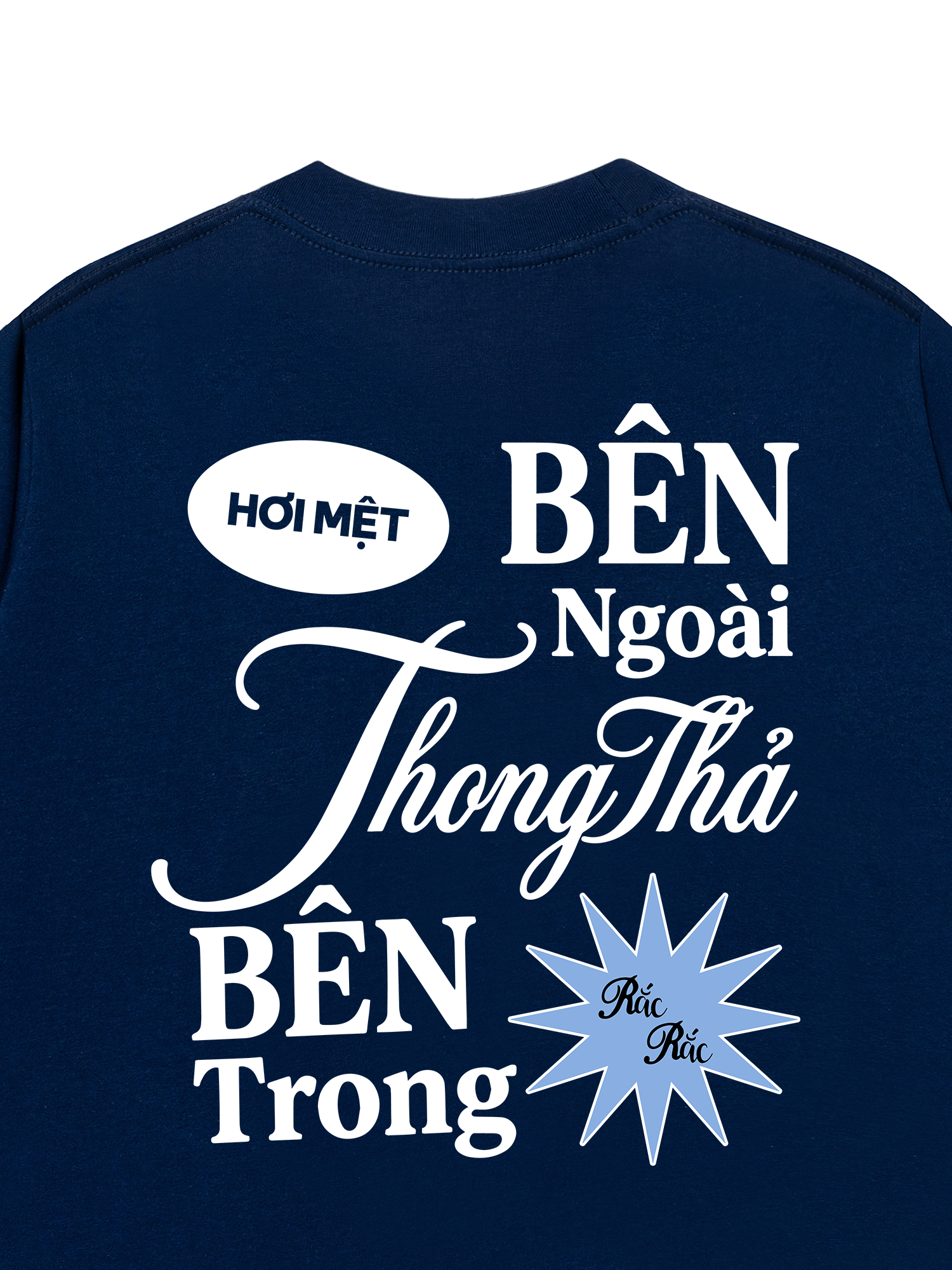 Áo Thun Relaxed Fit Bên Trong Rắc Rắc