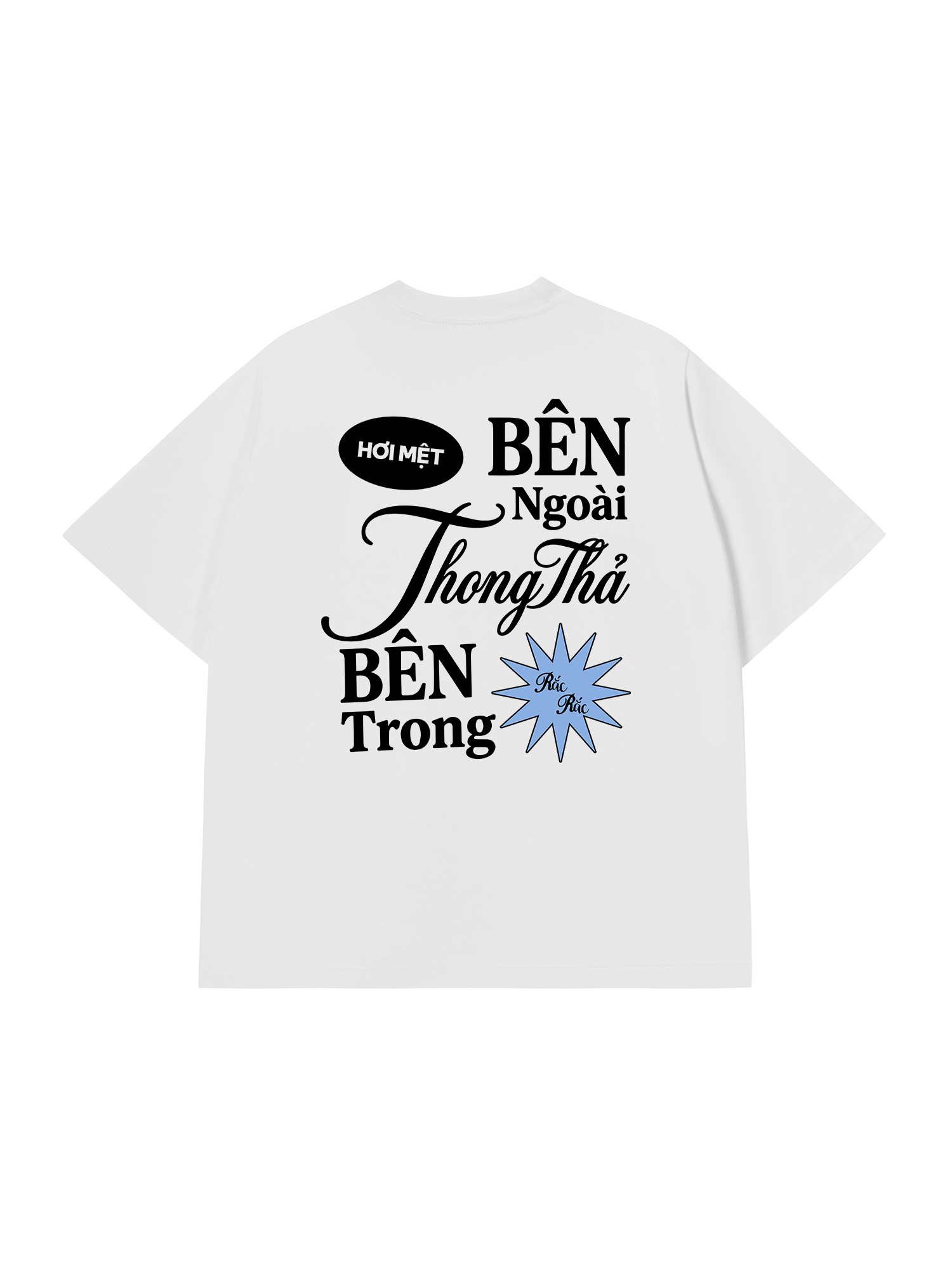 Áo Thun Relaxed Fit Bên Trong Rắc Rắc