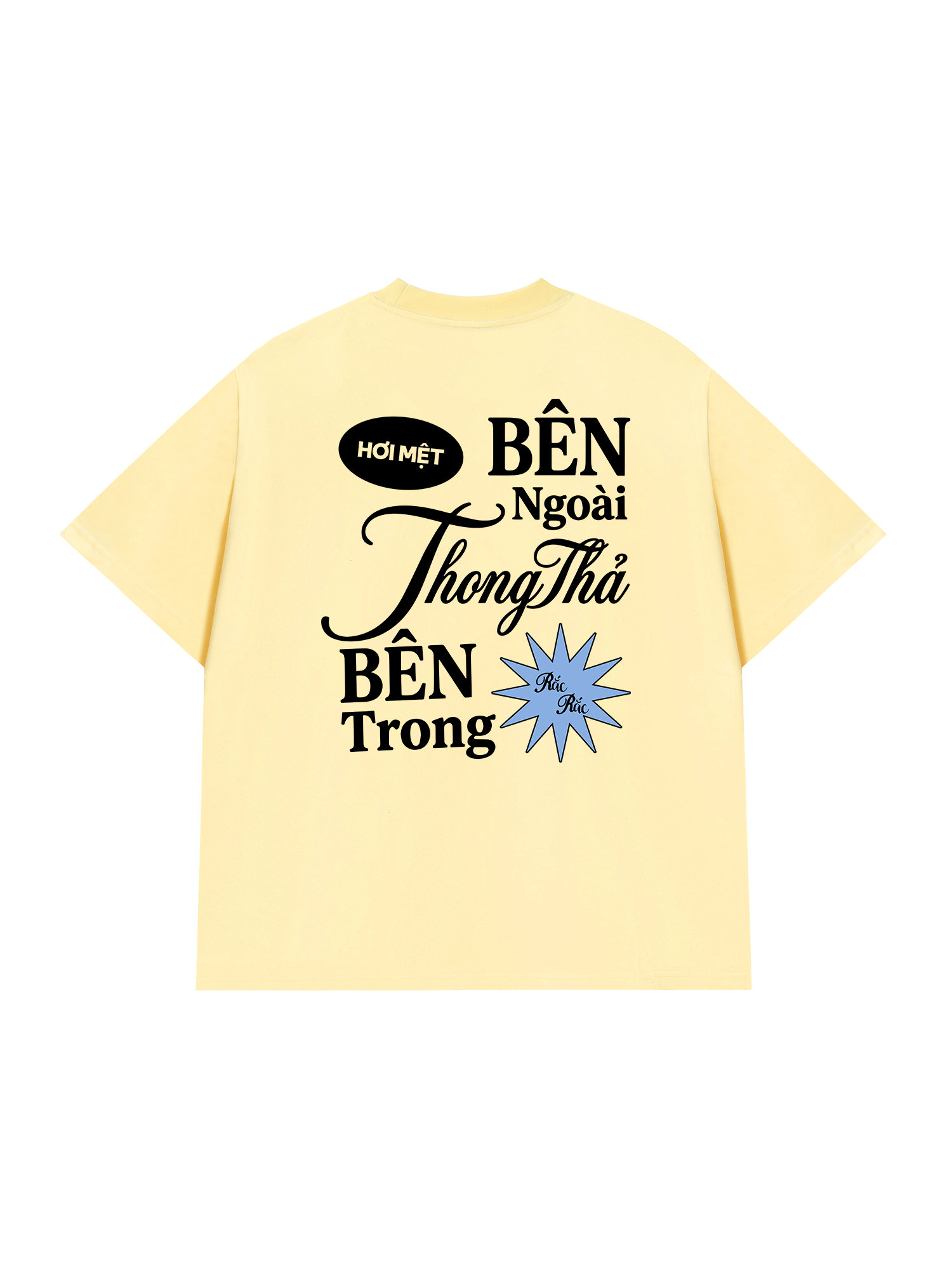 Áo Thun Relaxed Fit Bên Trong Rắc Rắc