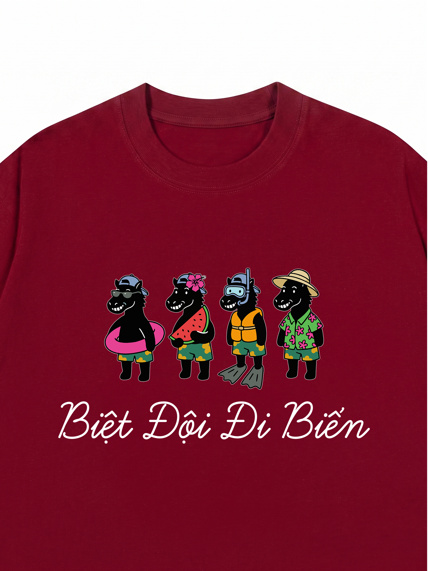Áo Thun Relaxed Fit Biệt Đội Đi Biển